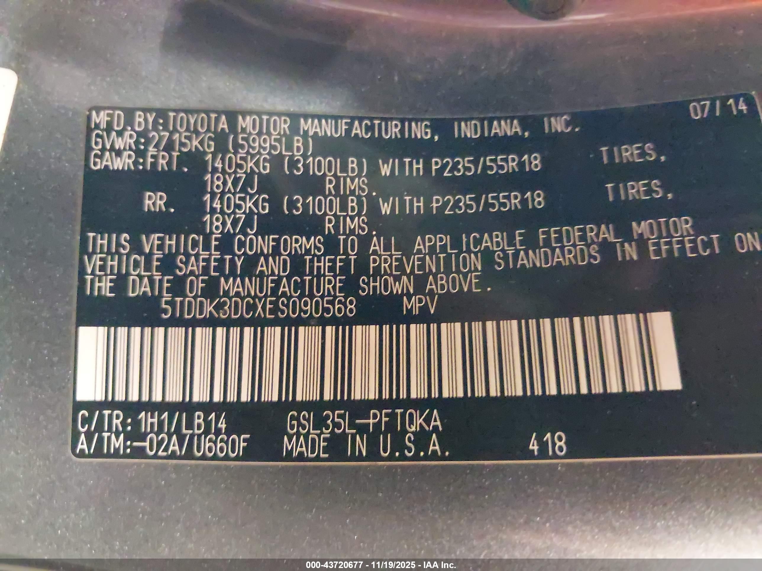 TOYOTA SIENNA image 9