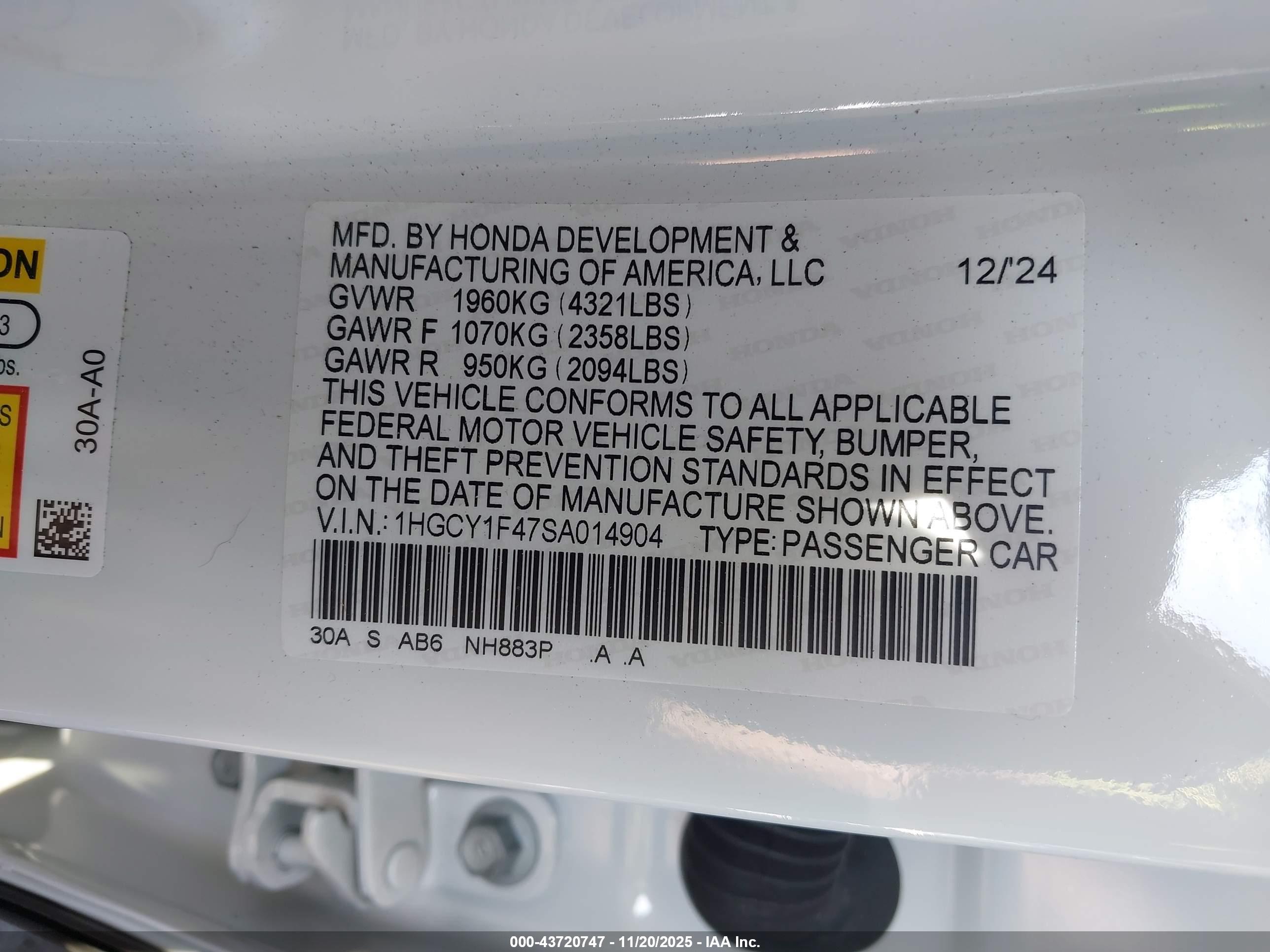 HONDA ACCORD image 9