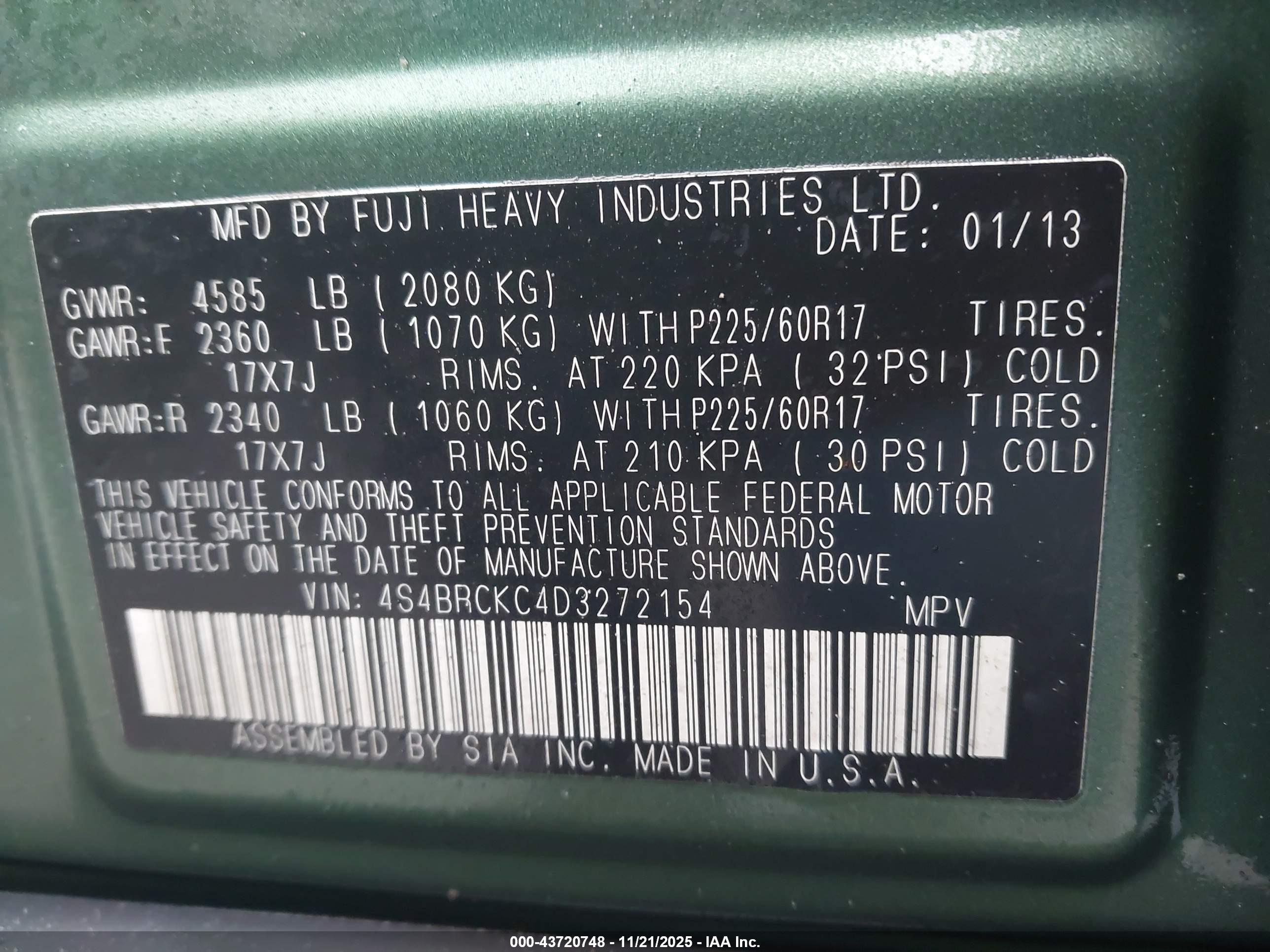 SUBARU OUTBACK image 9
