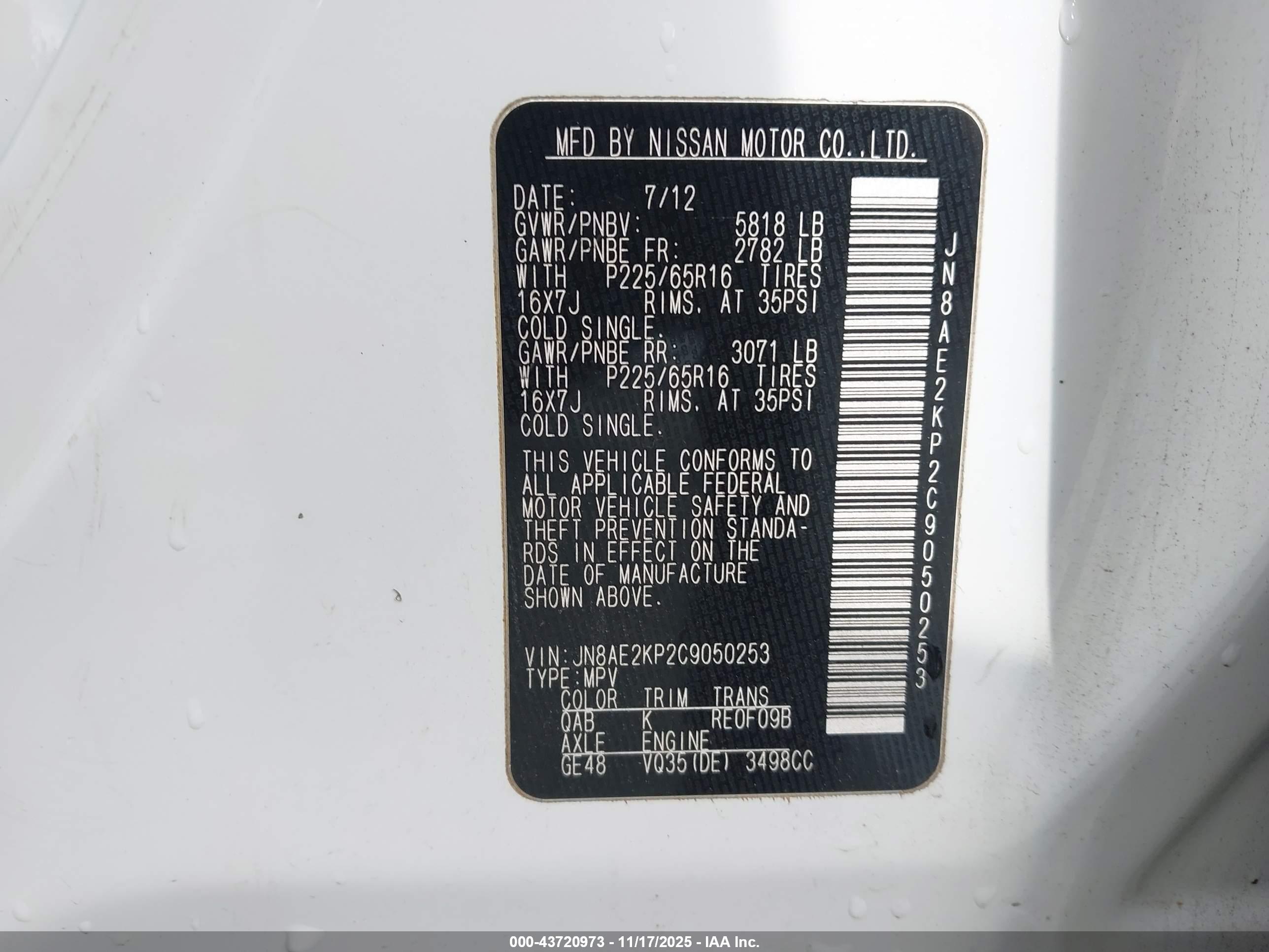 NISSAN QUEST image 9