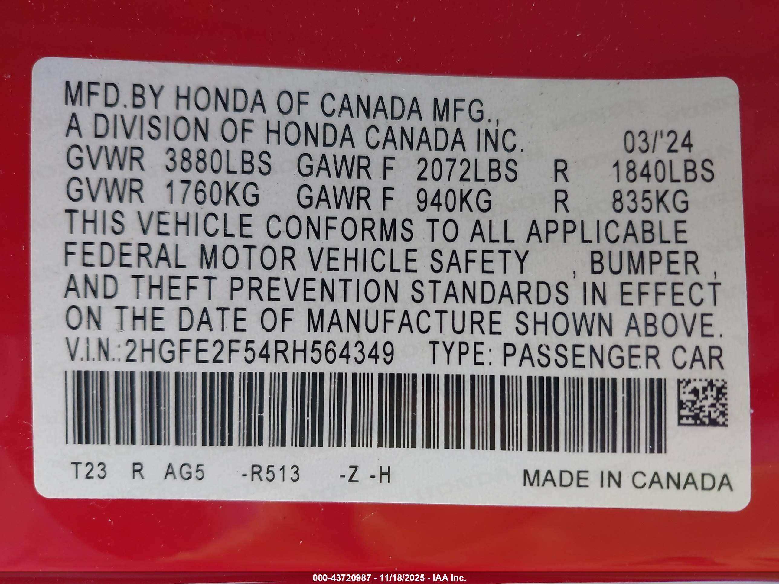 HONDA CIVIC image 9