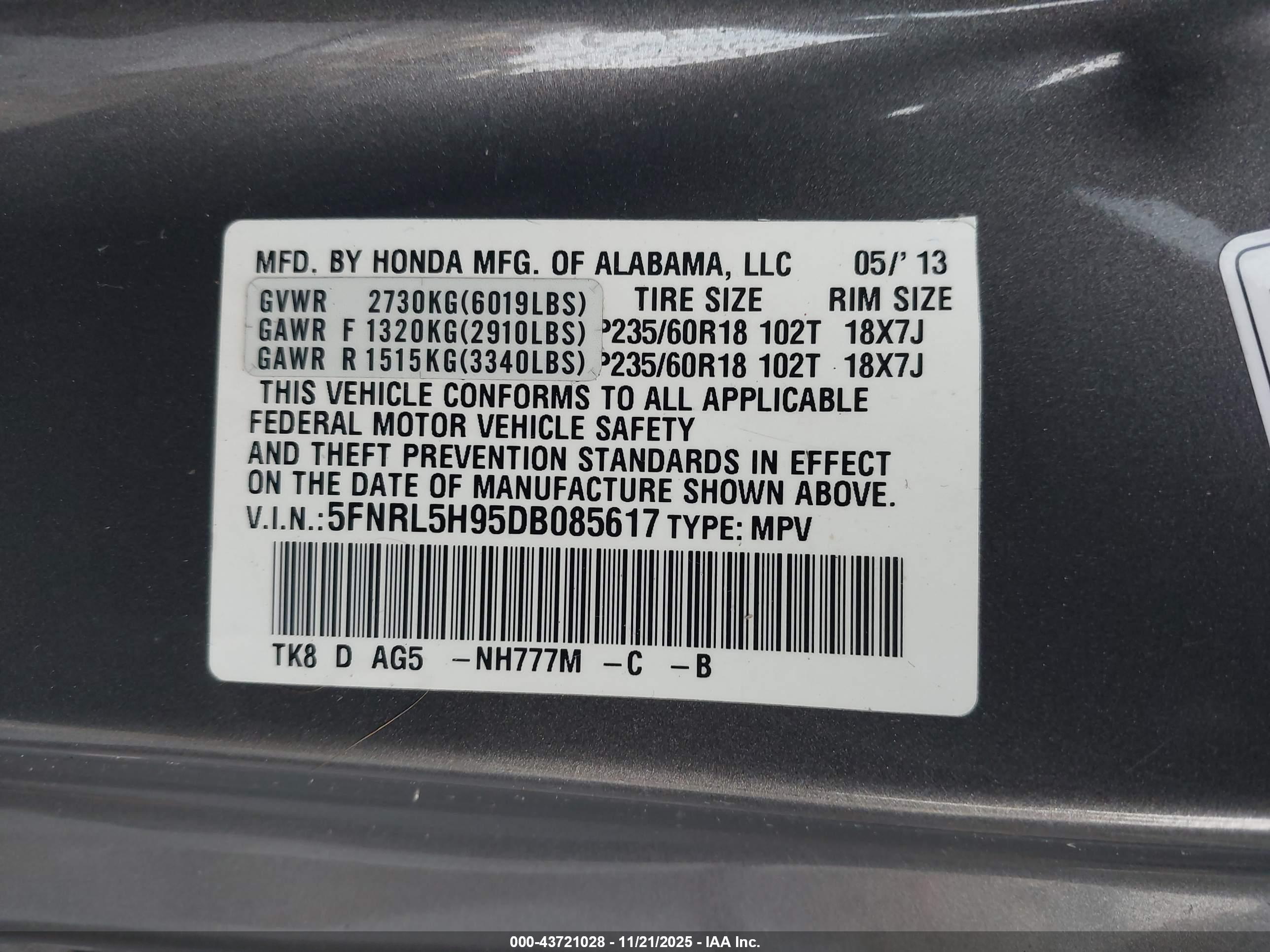 HONDA ODYSSEY image 9