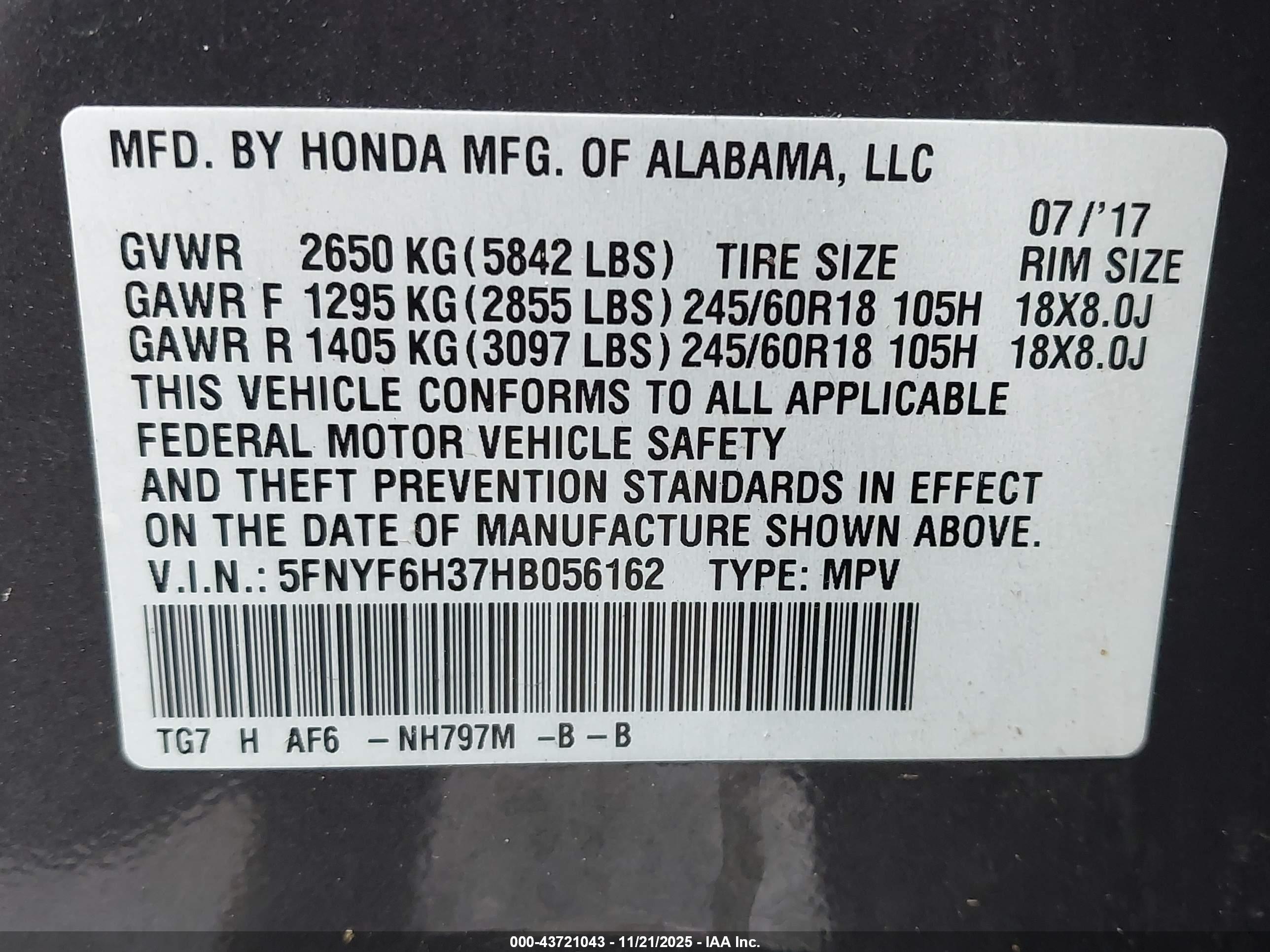 HONDA PILOT image 9