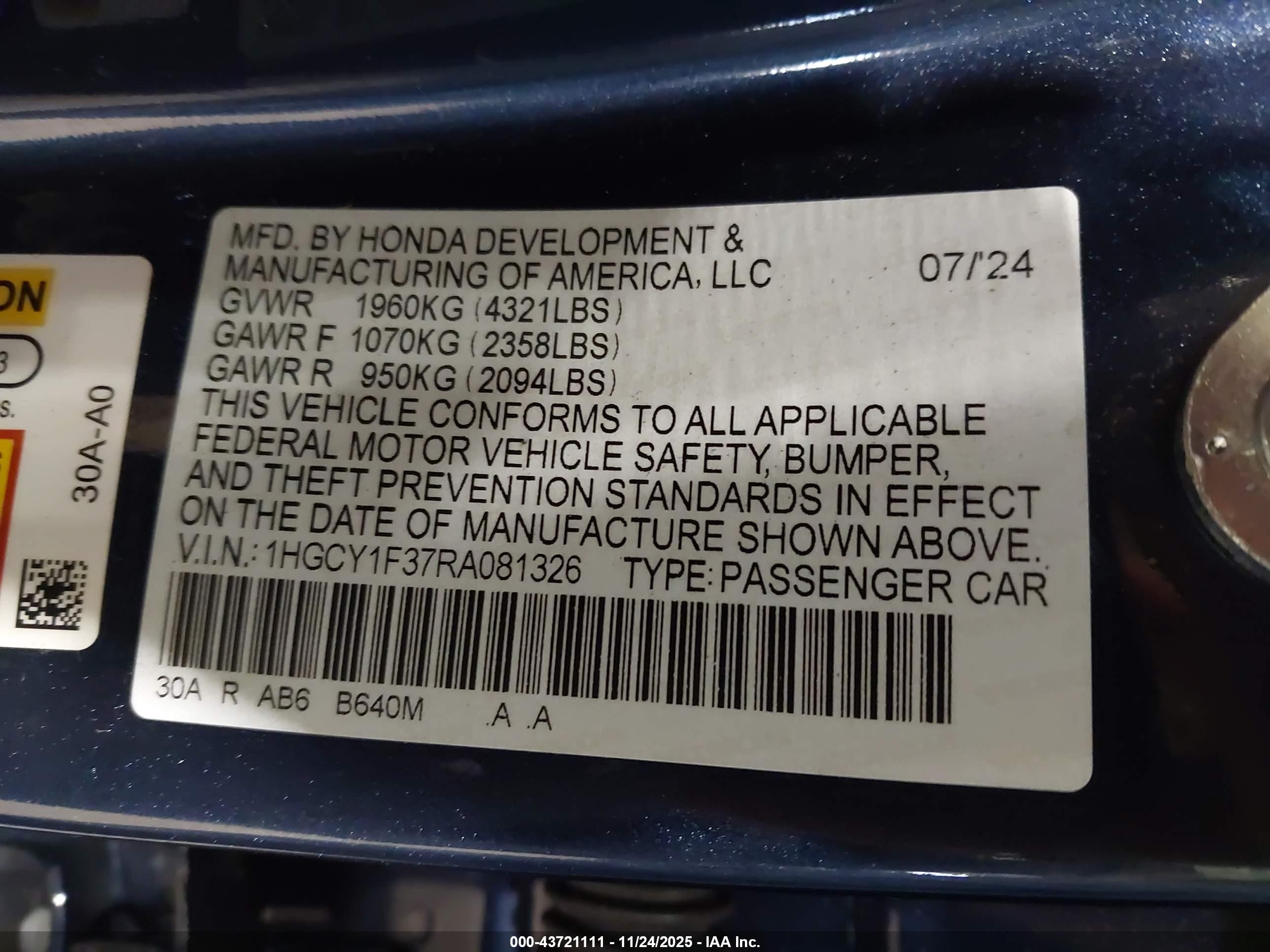 HONDA ACCORD image 9