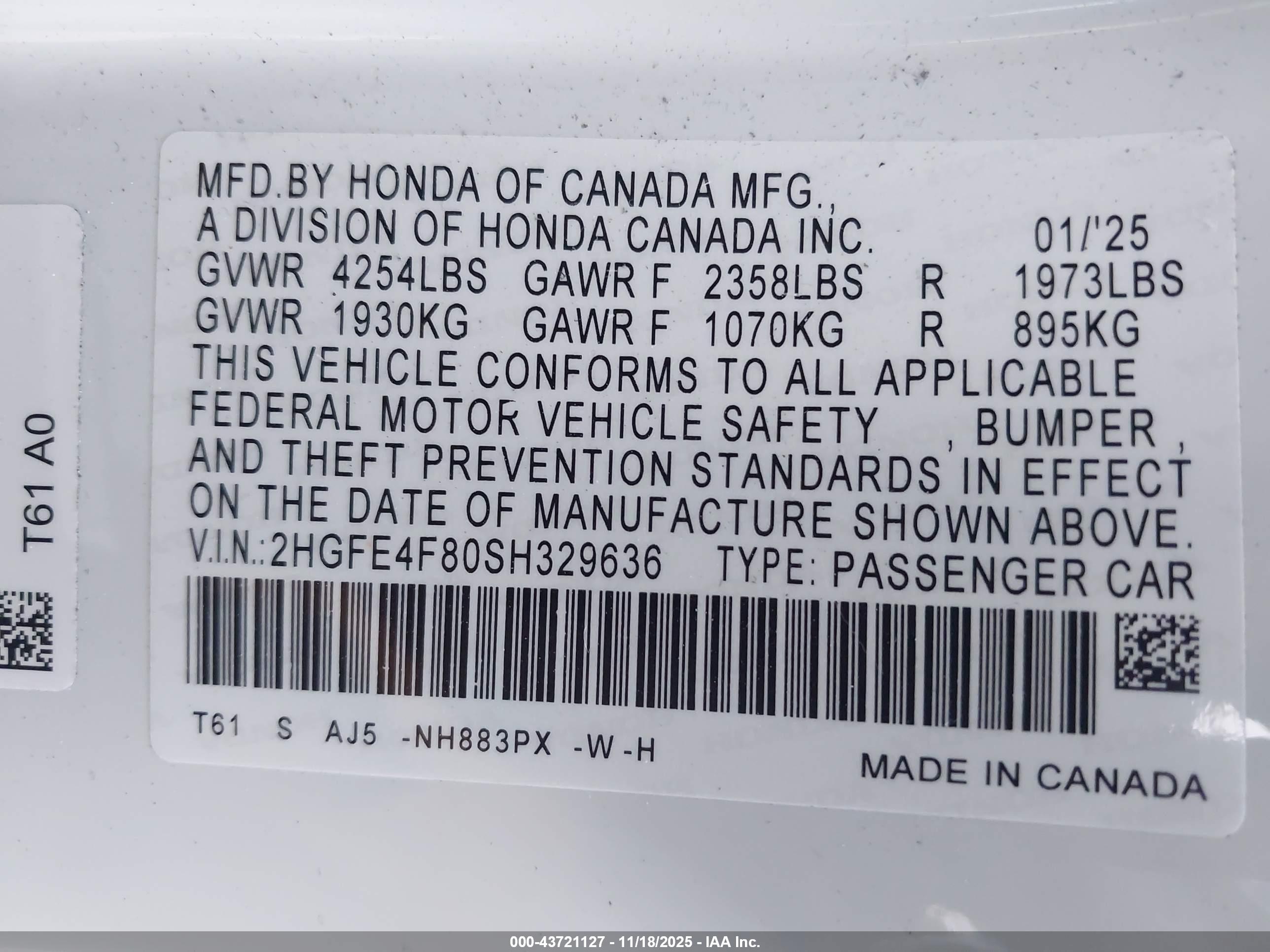 HONDA CIVIC image 9