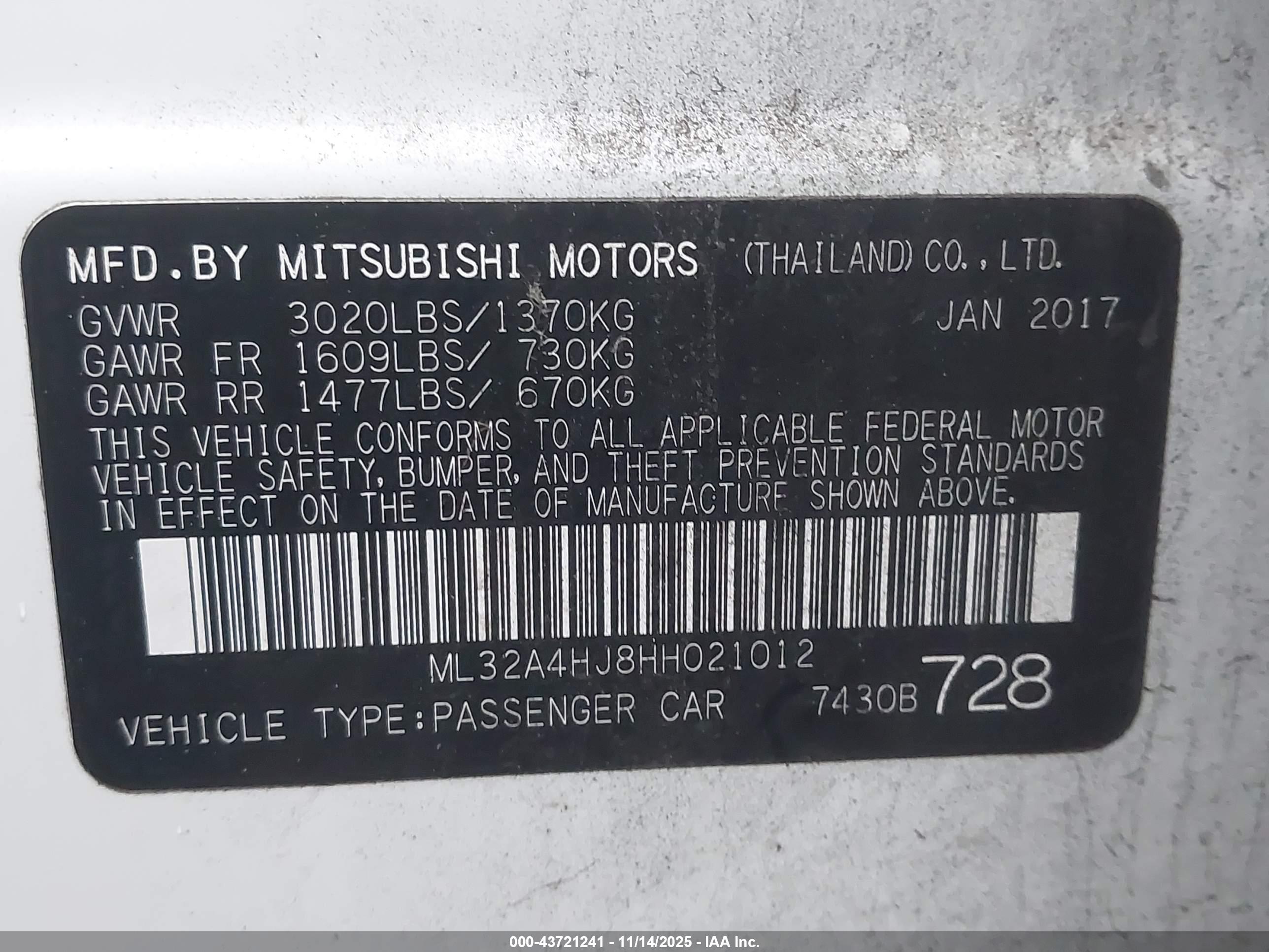 MITSUBISHI MIRAGE image 9
