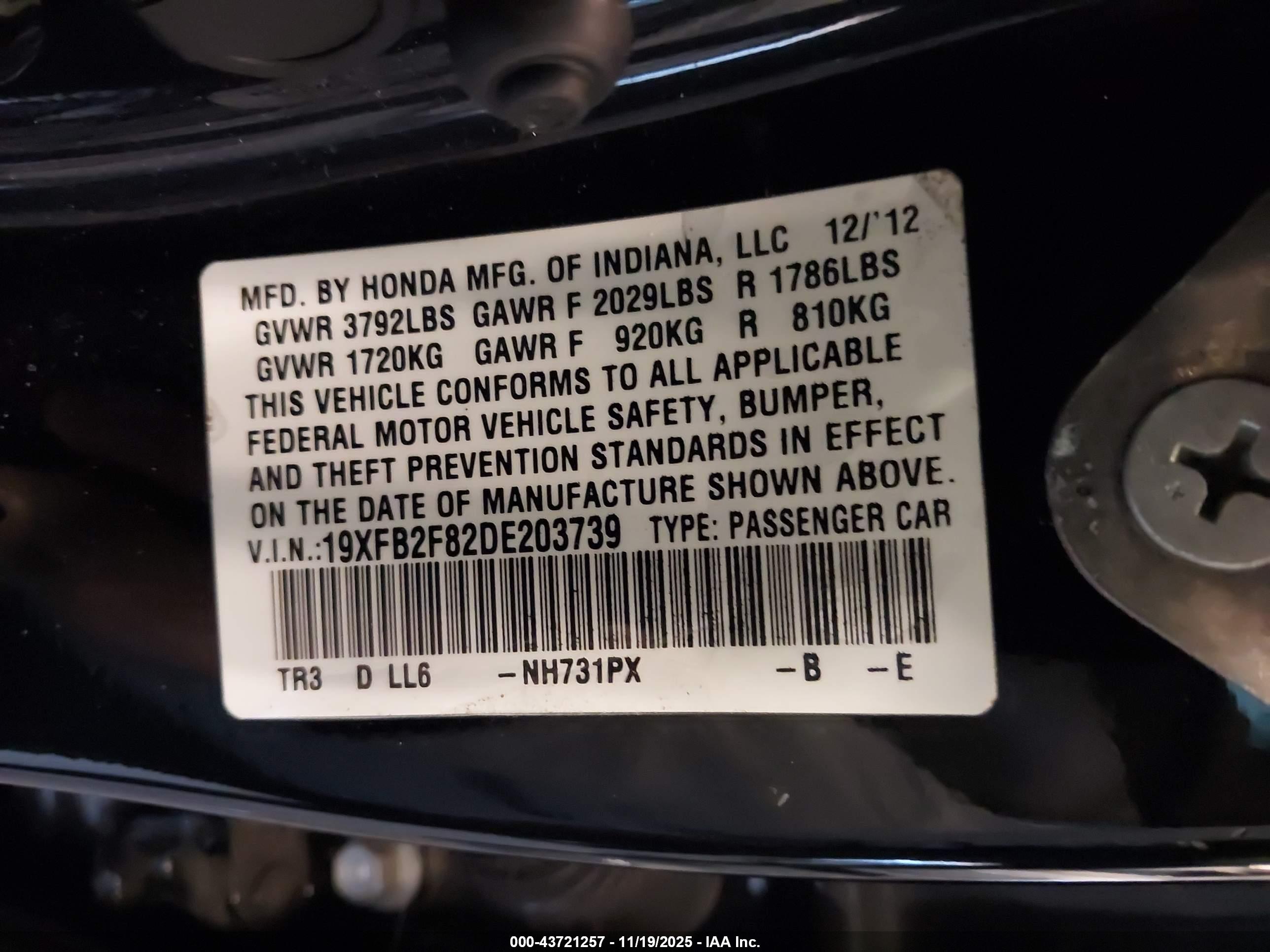 HONDA CIVIC image 9
