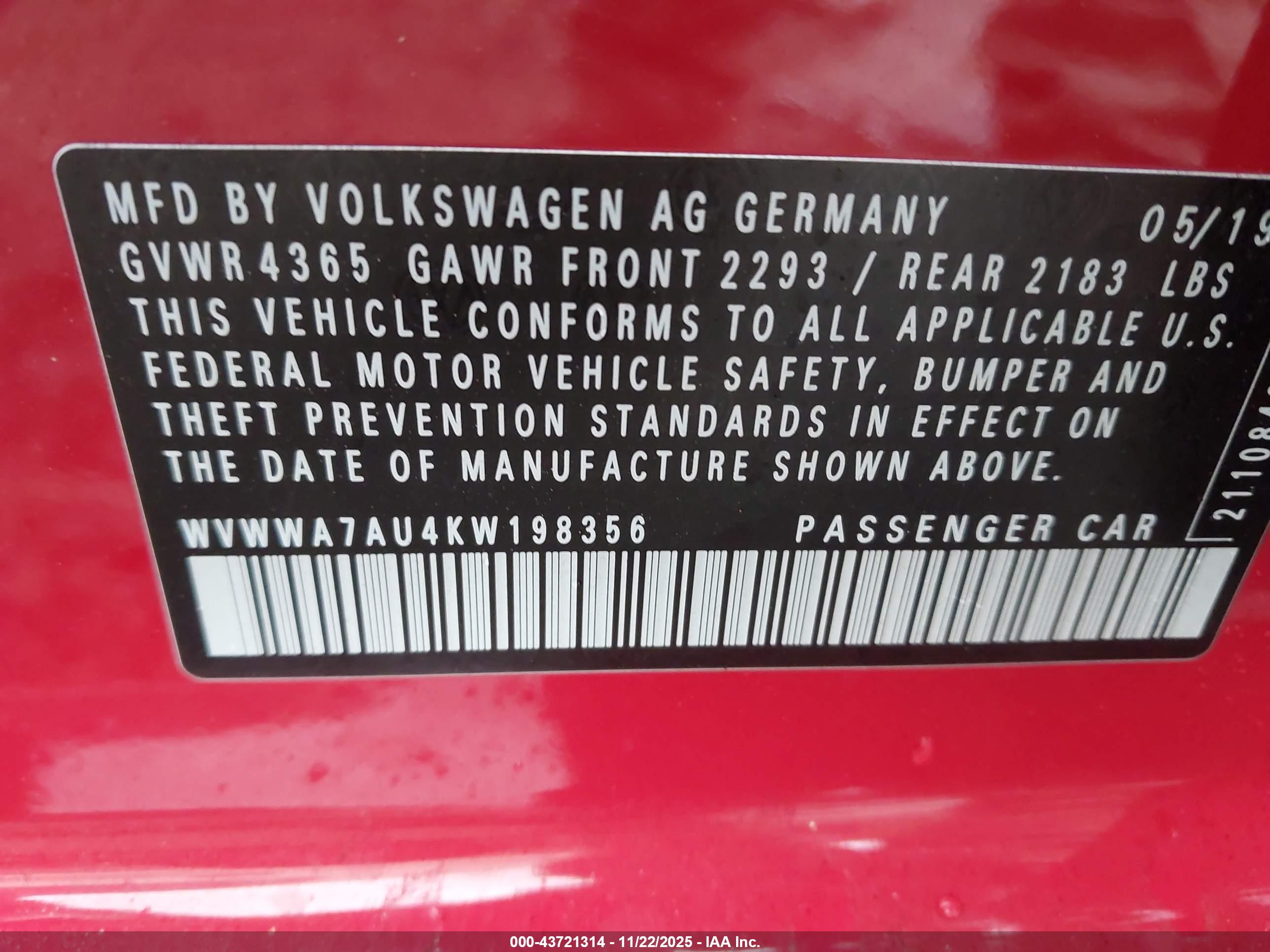 VOLKSWAGEN GOLF image 9