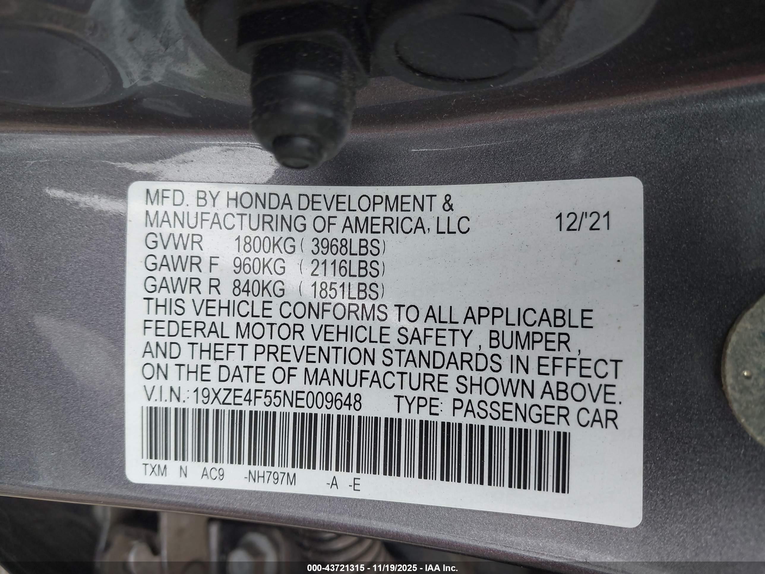 HONDA INSIGHT image 9