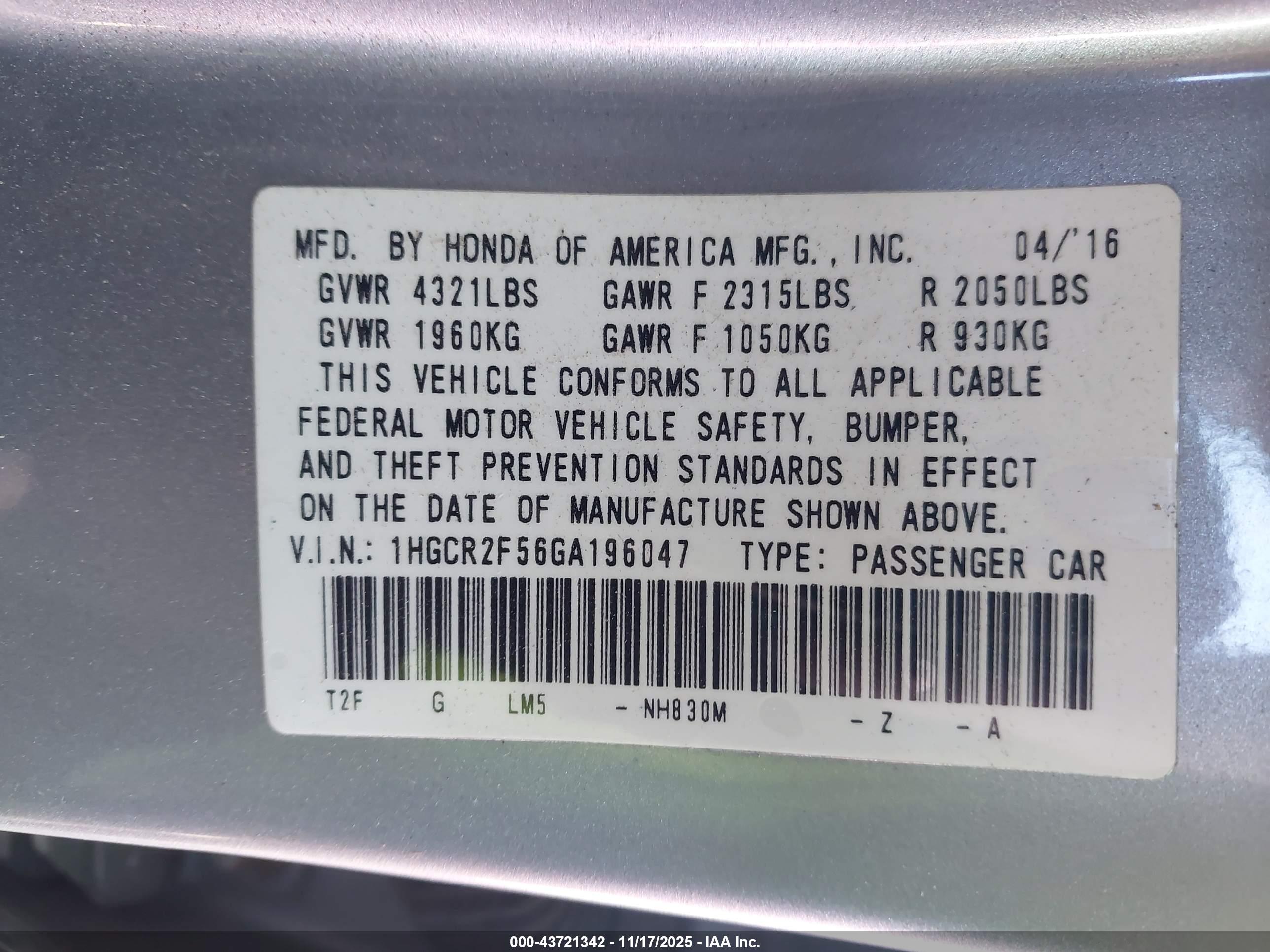 HONDA ACCORD image 9