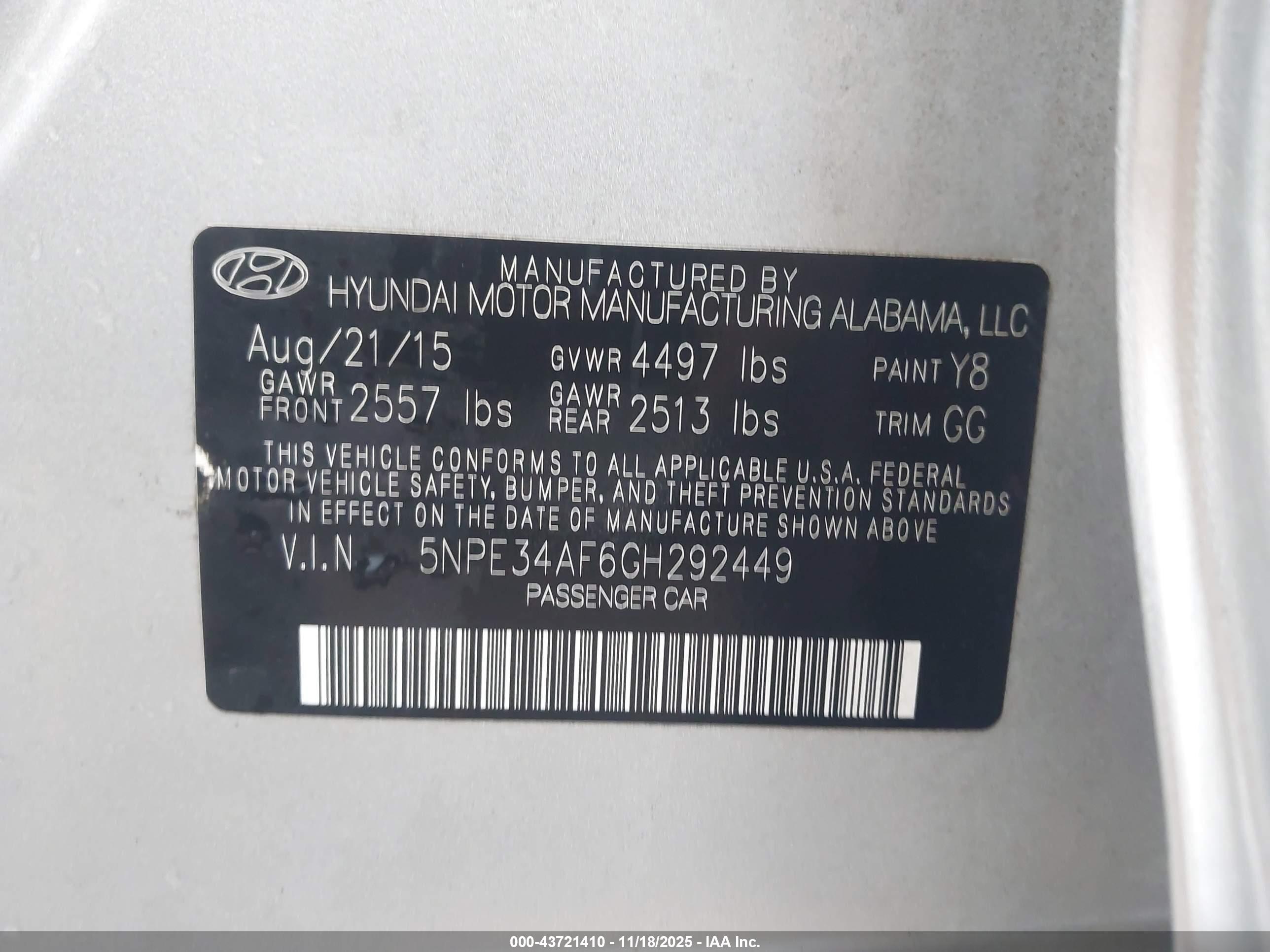 HYUNDAI SONATA image 9