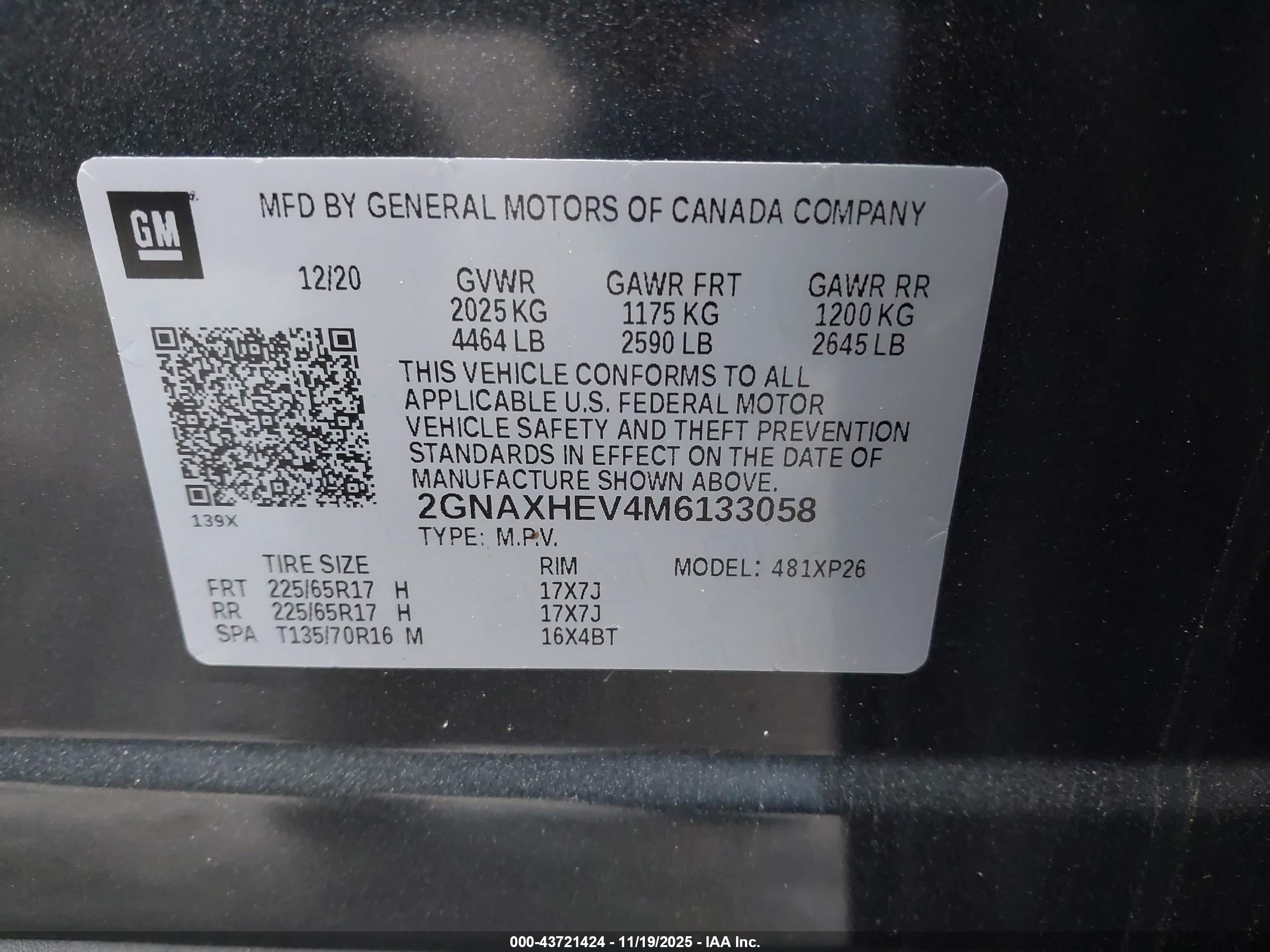 CHEVROLET EQUINOX image 9