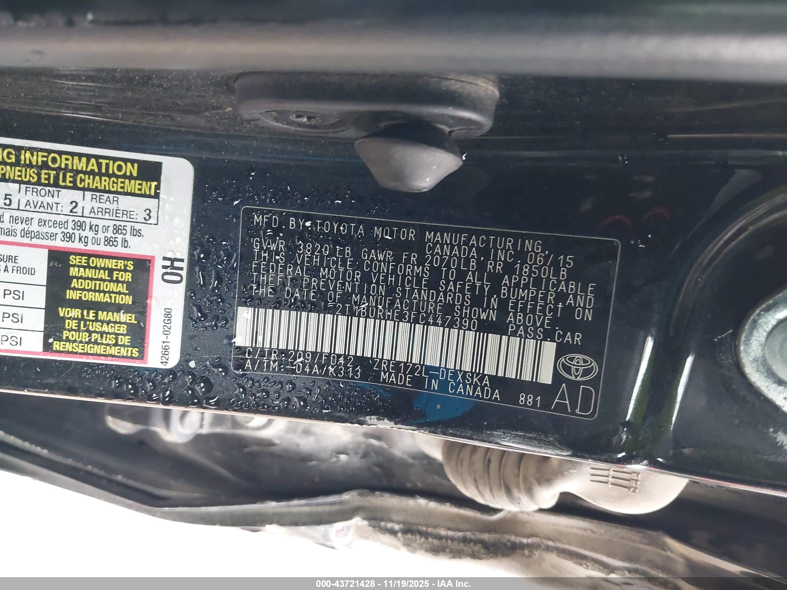 TOYOTA COROLLA image 9