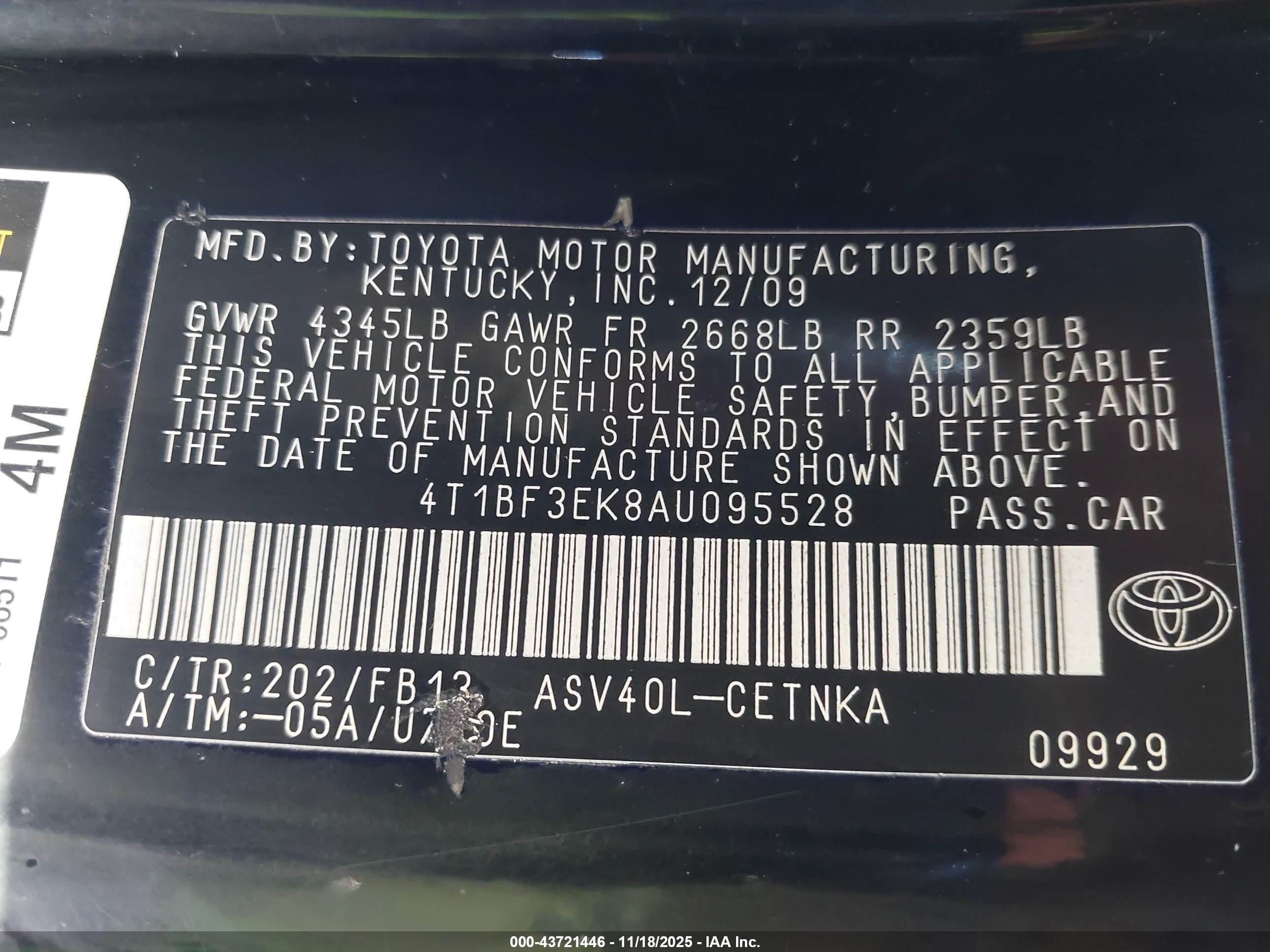 TOYOTA CAMRY image 9