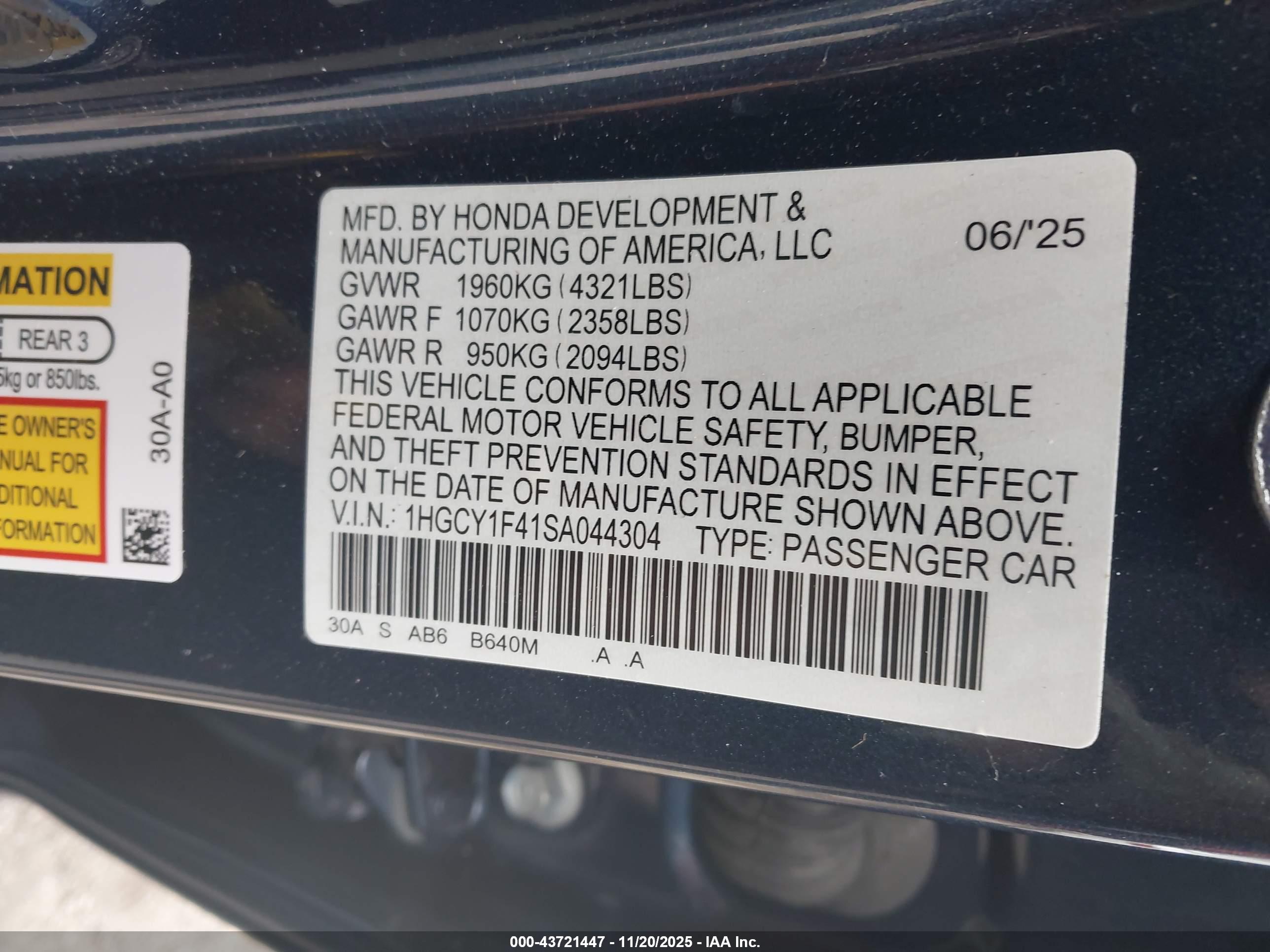 HONDA ACCORD image 9