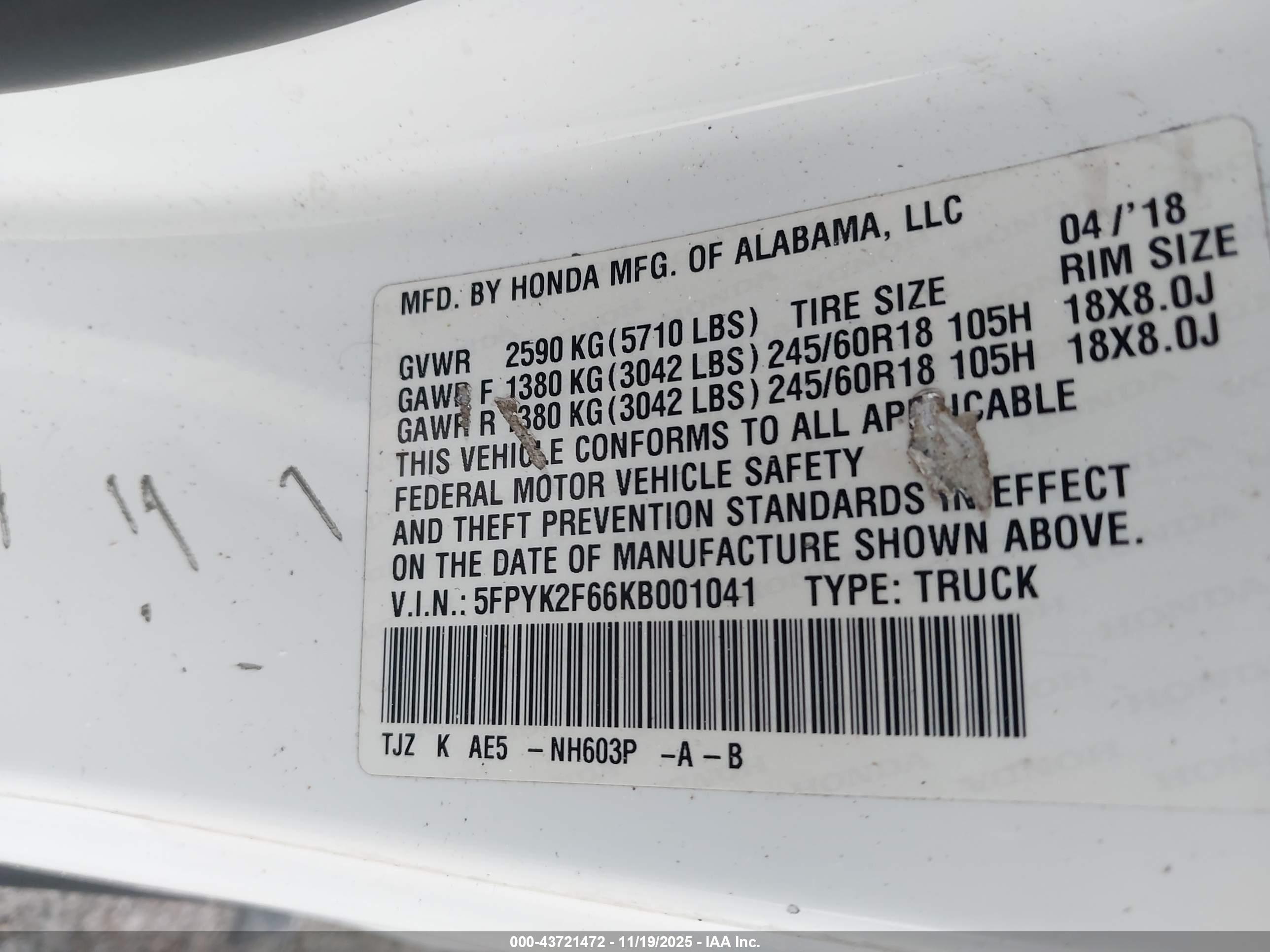 HONDA RIDGELINE image 9