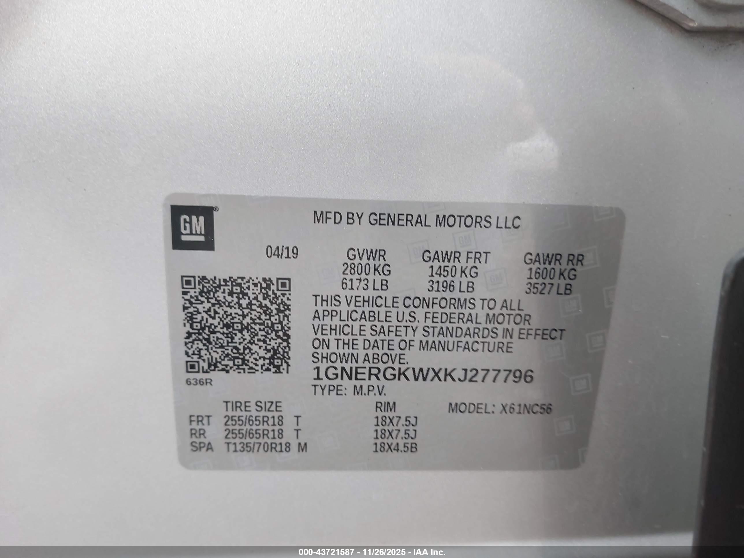 CHEVROLET TRAVERSE image 9