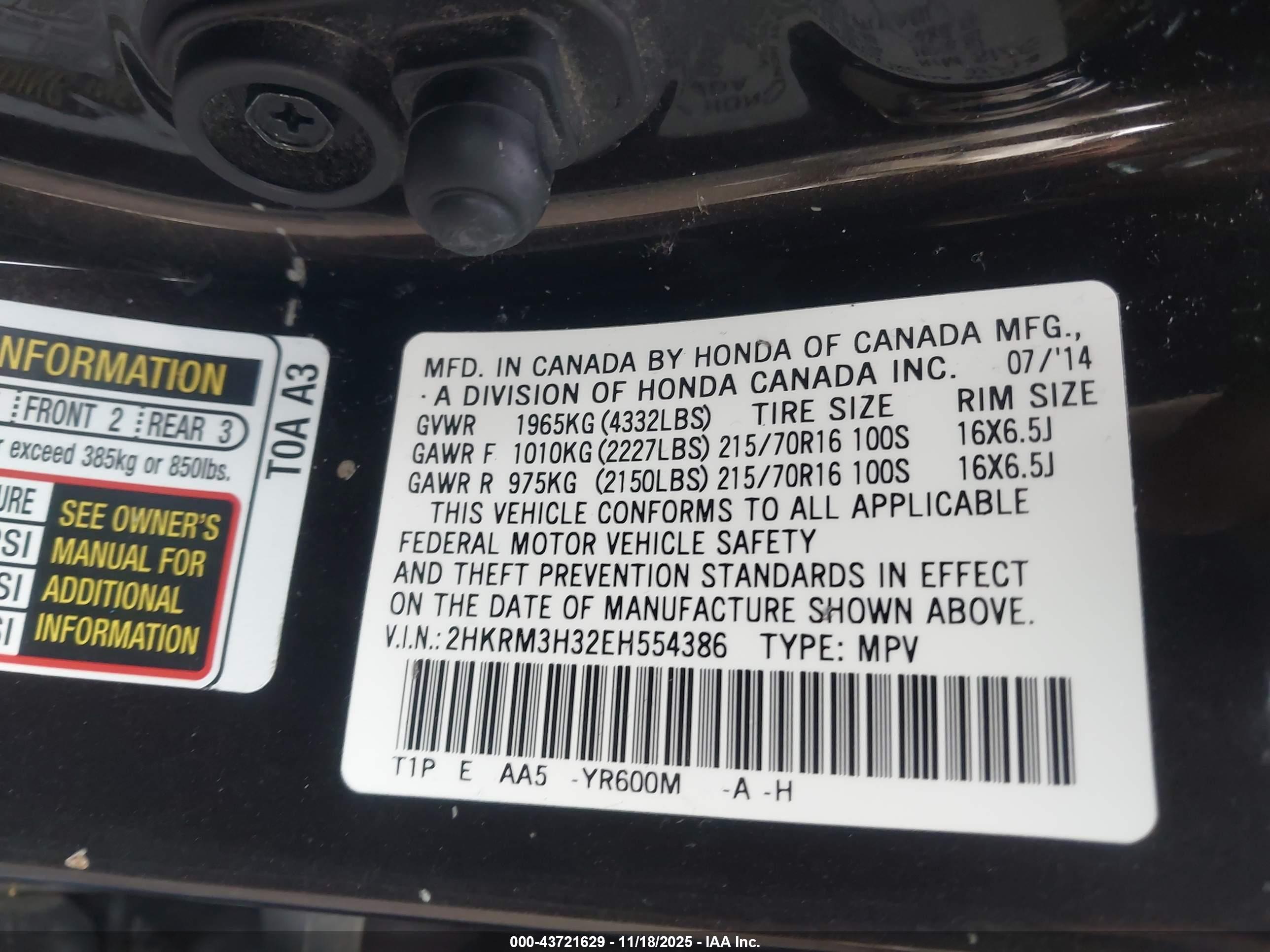 HONDA CR-V image 9