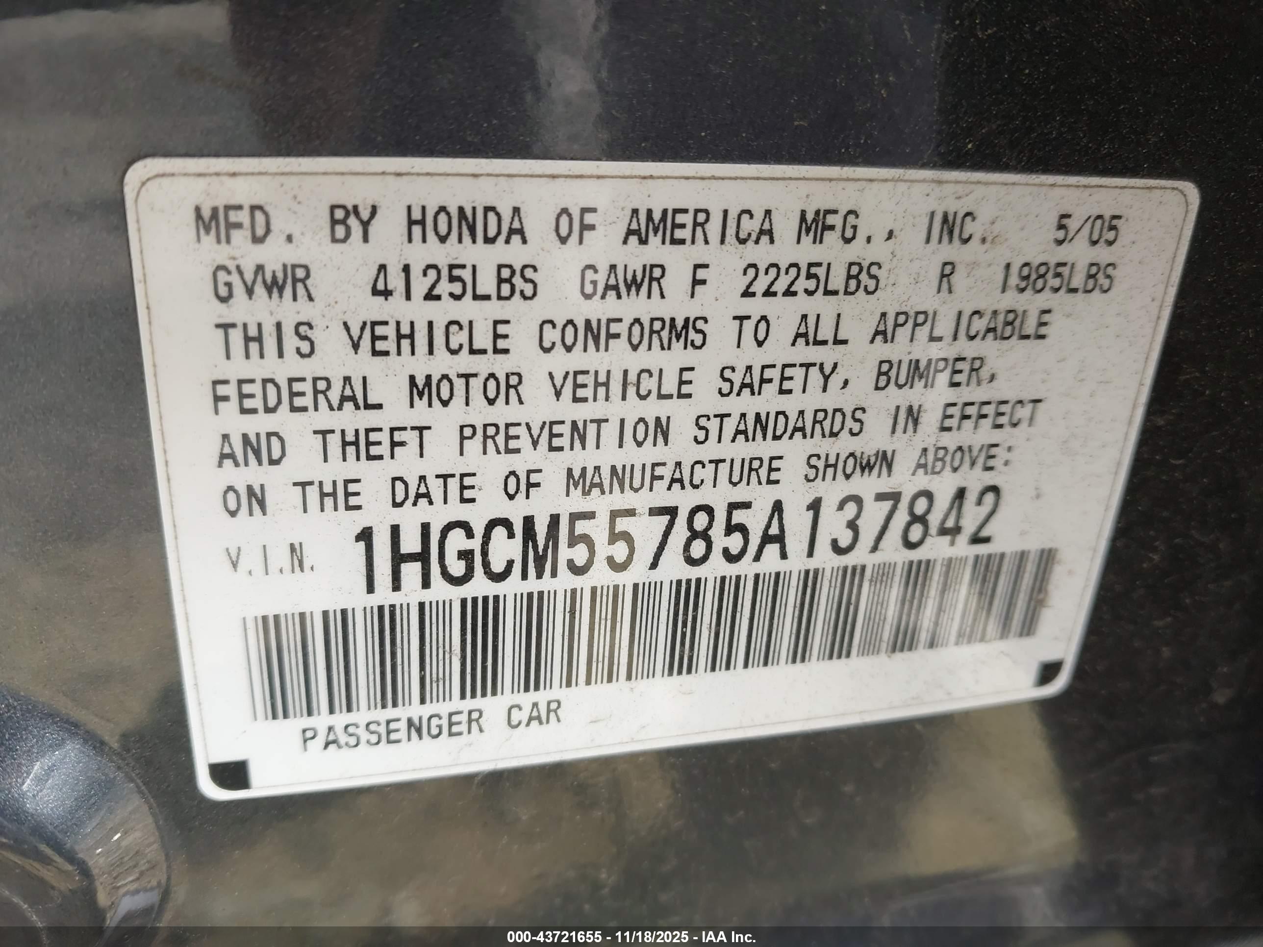 HONDA ACCORD image 9