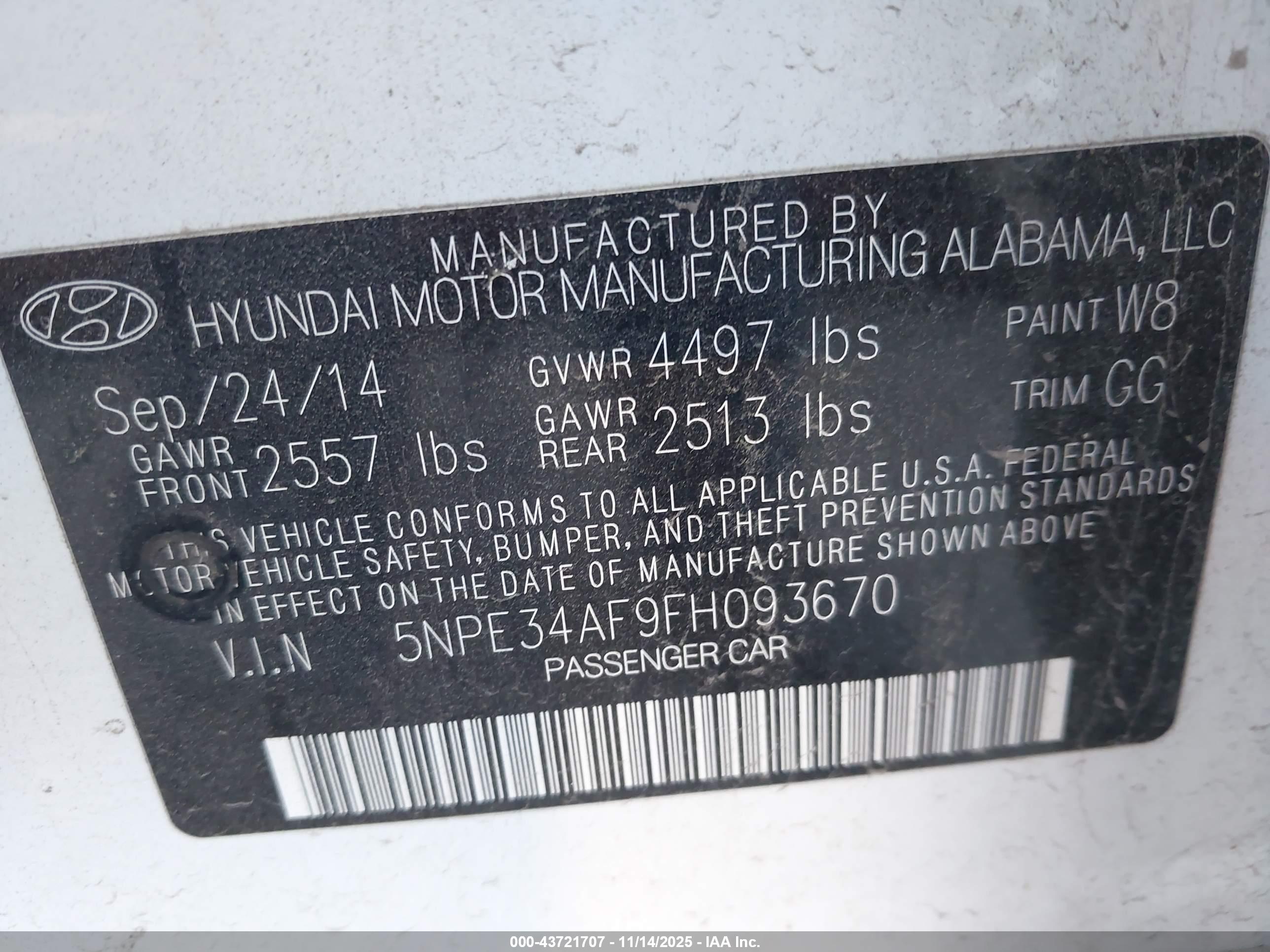 HYUNDAI SONATA image 9