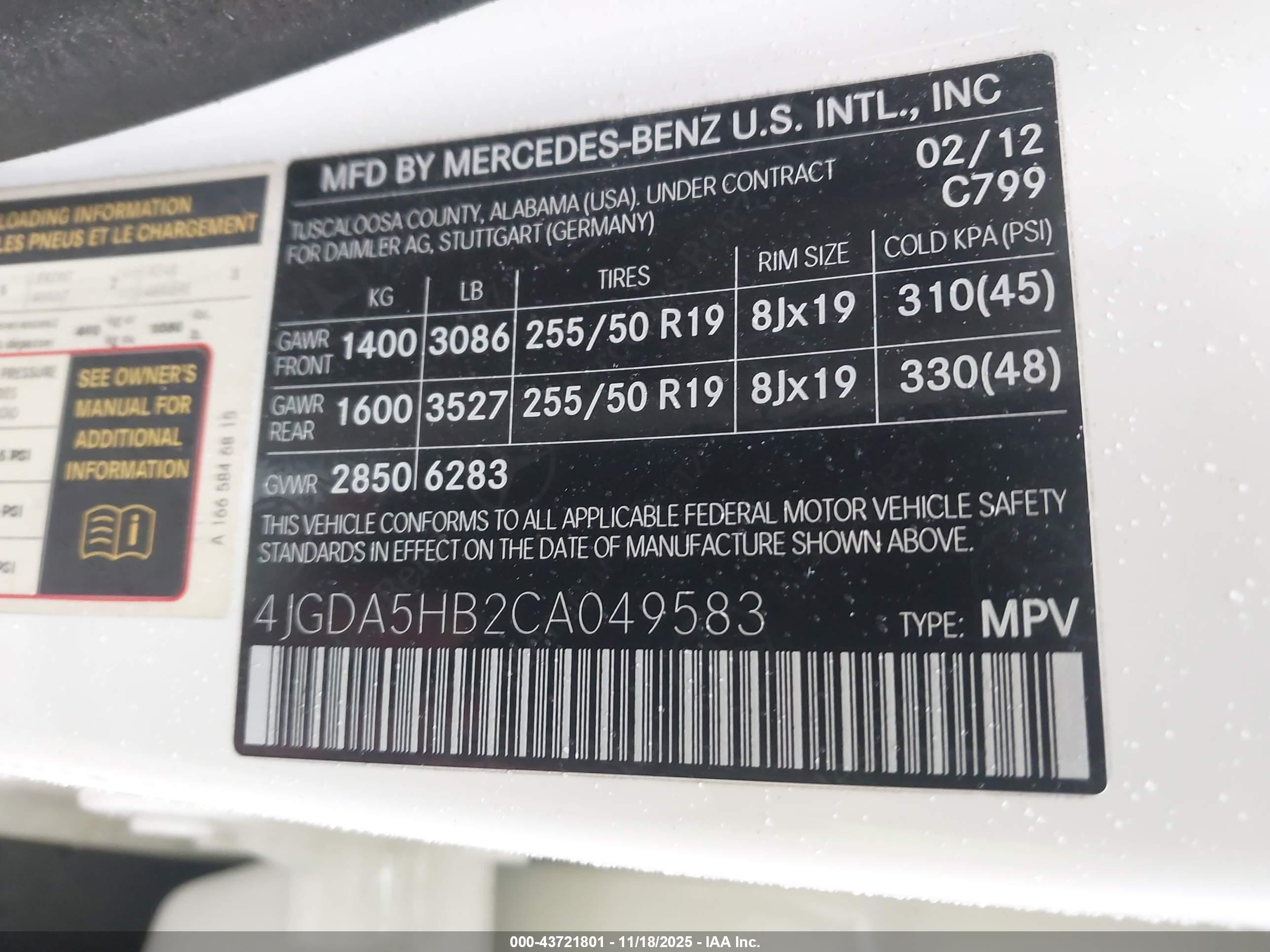 MERCEDES-BENZ ML image 9