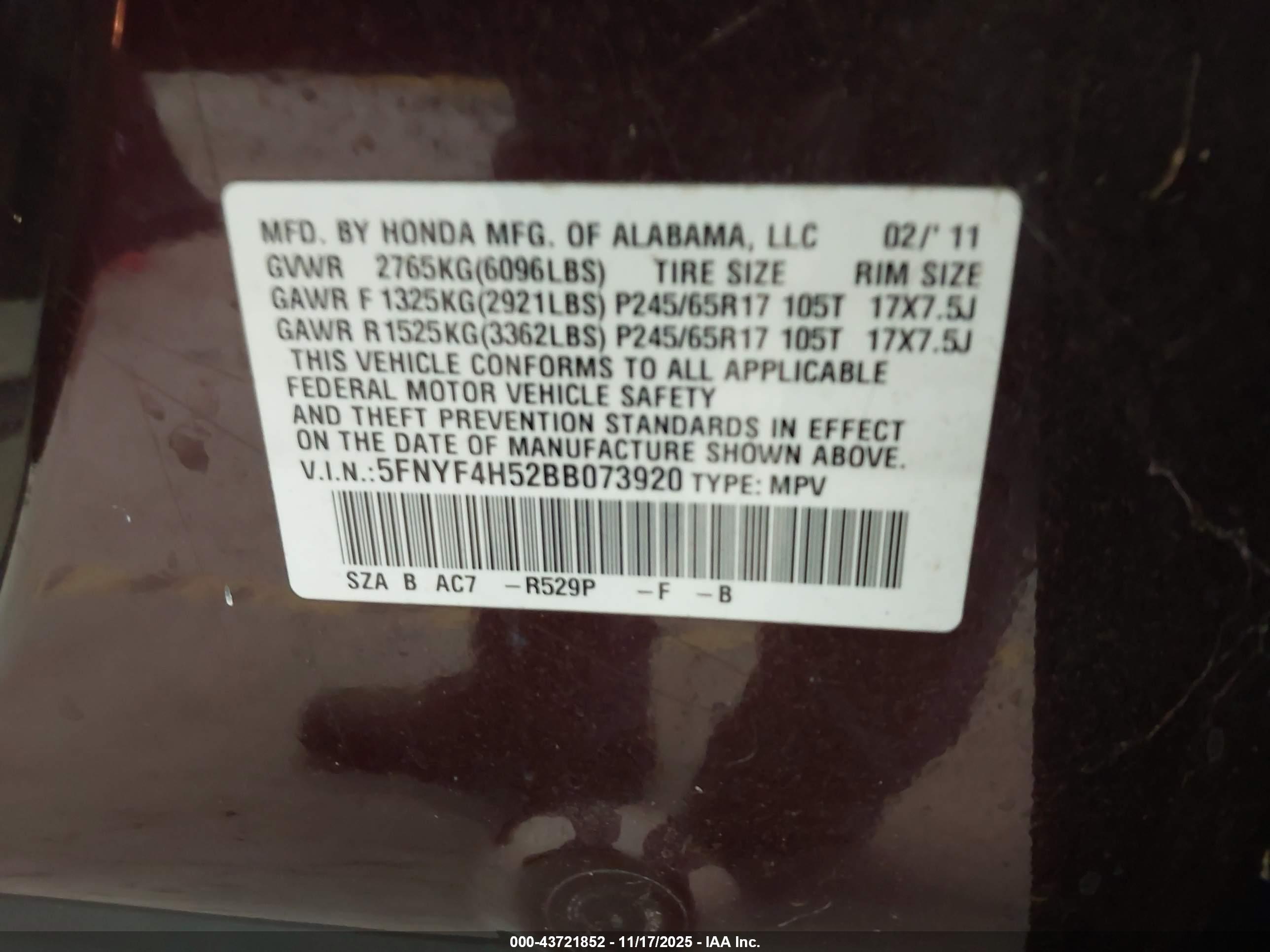 HONDA PILOT image 9
