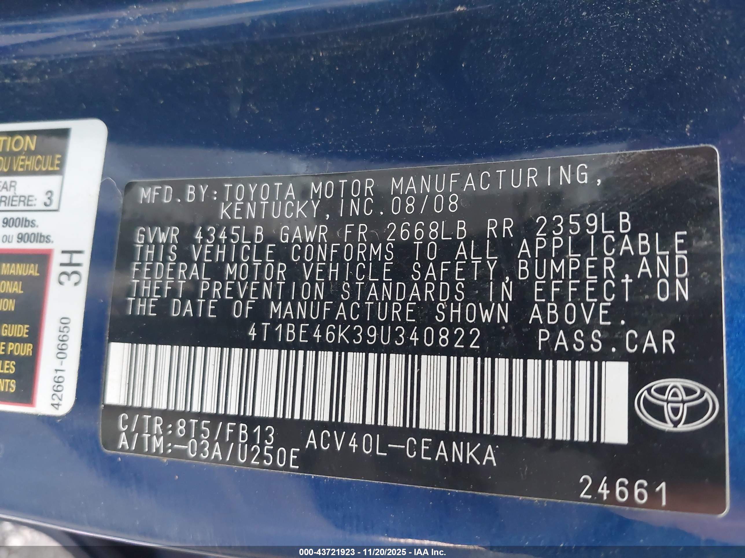 TOYOTA CAMRY image 9