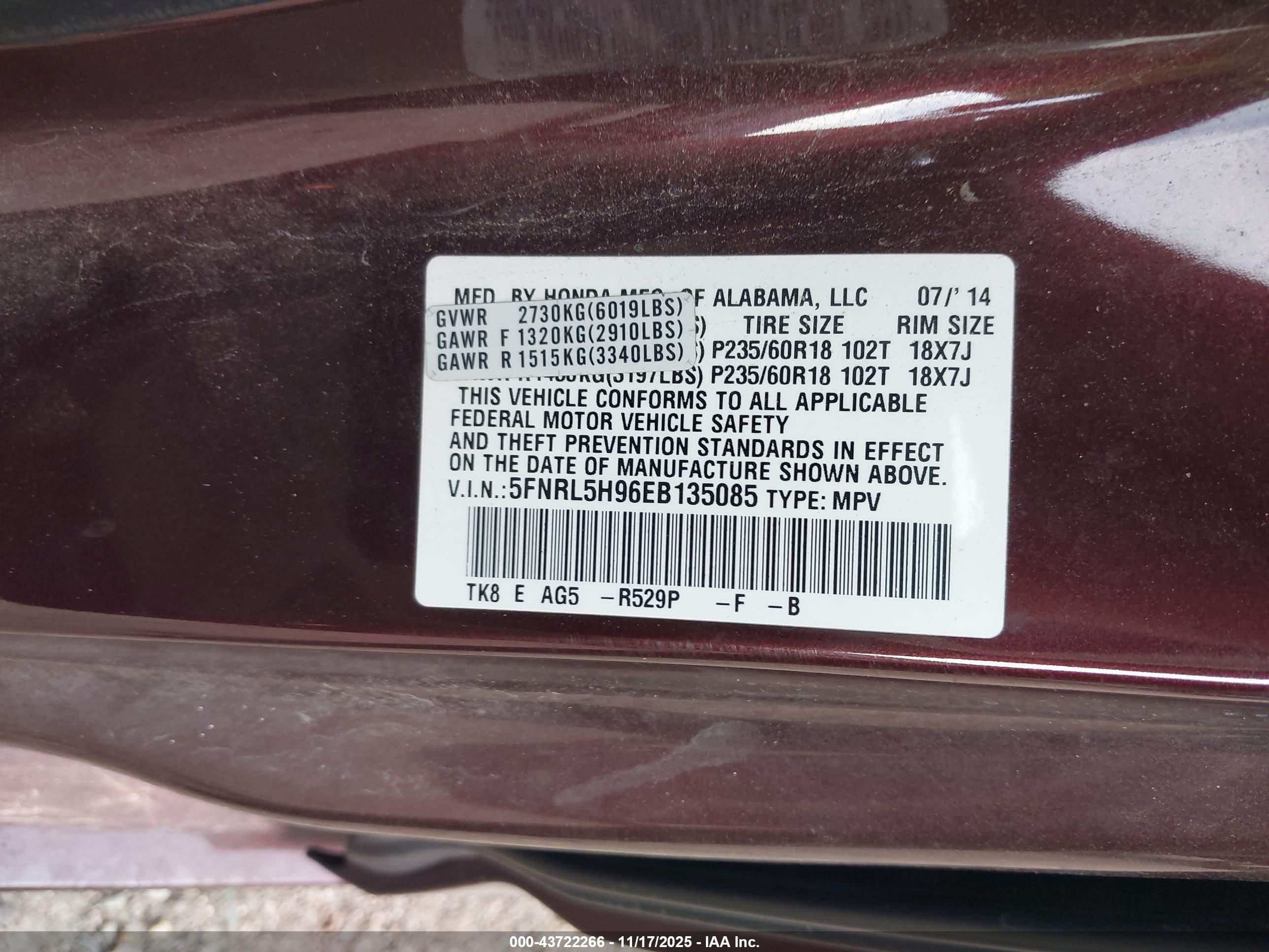 HONDA ODYSSEY image 9