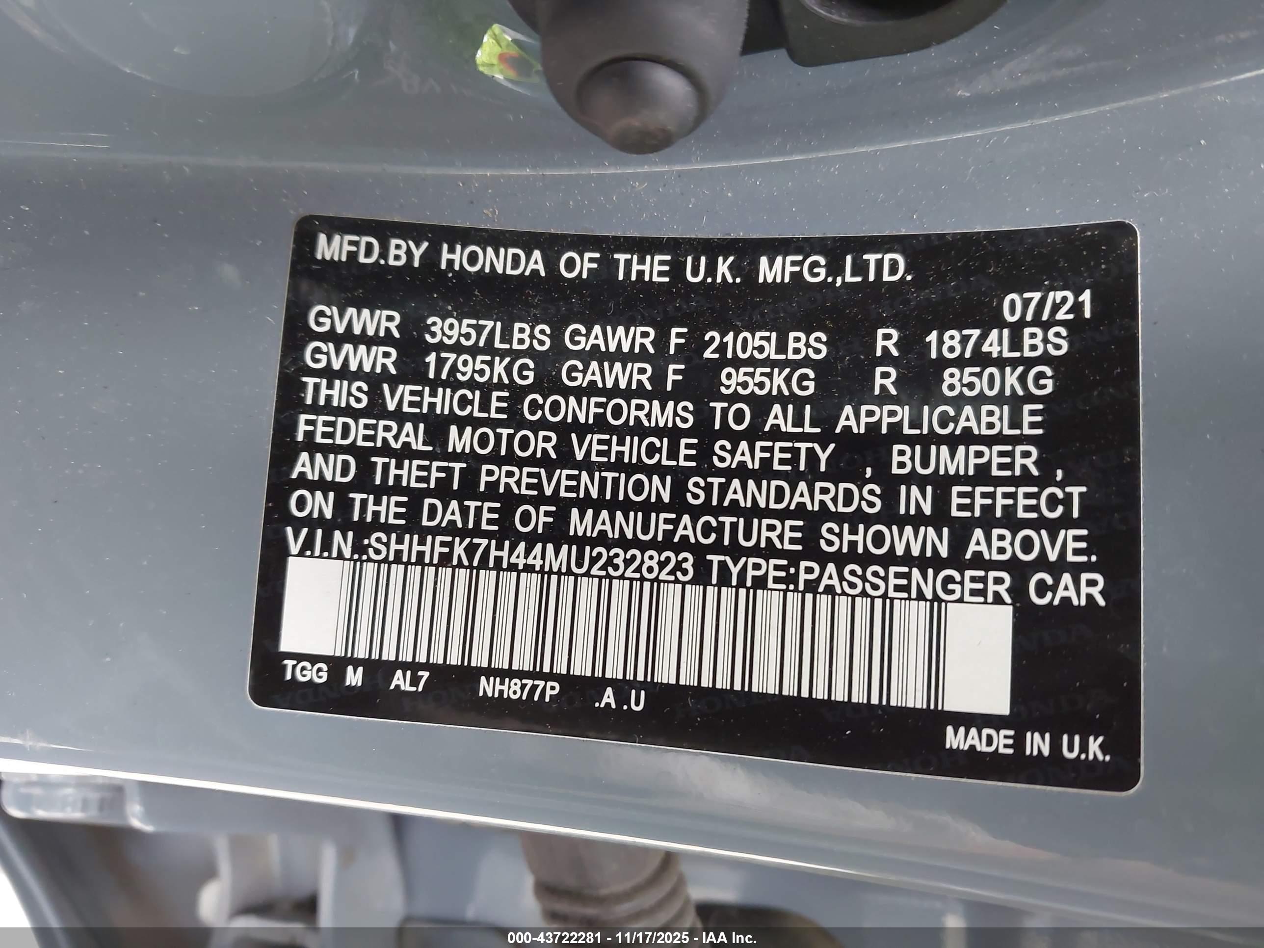 HONDA CIVIC image 9