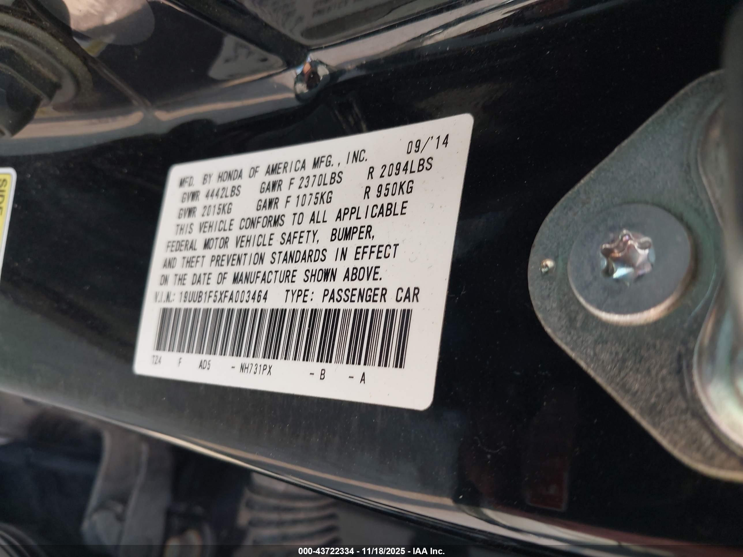 ACURA TLX image 9