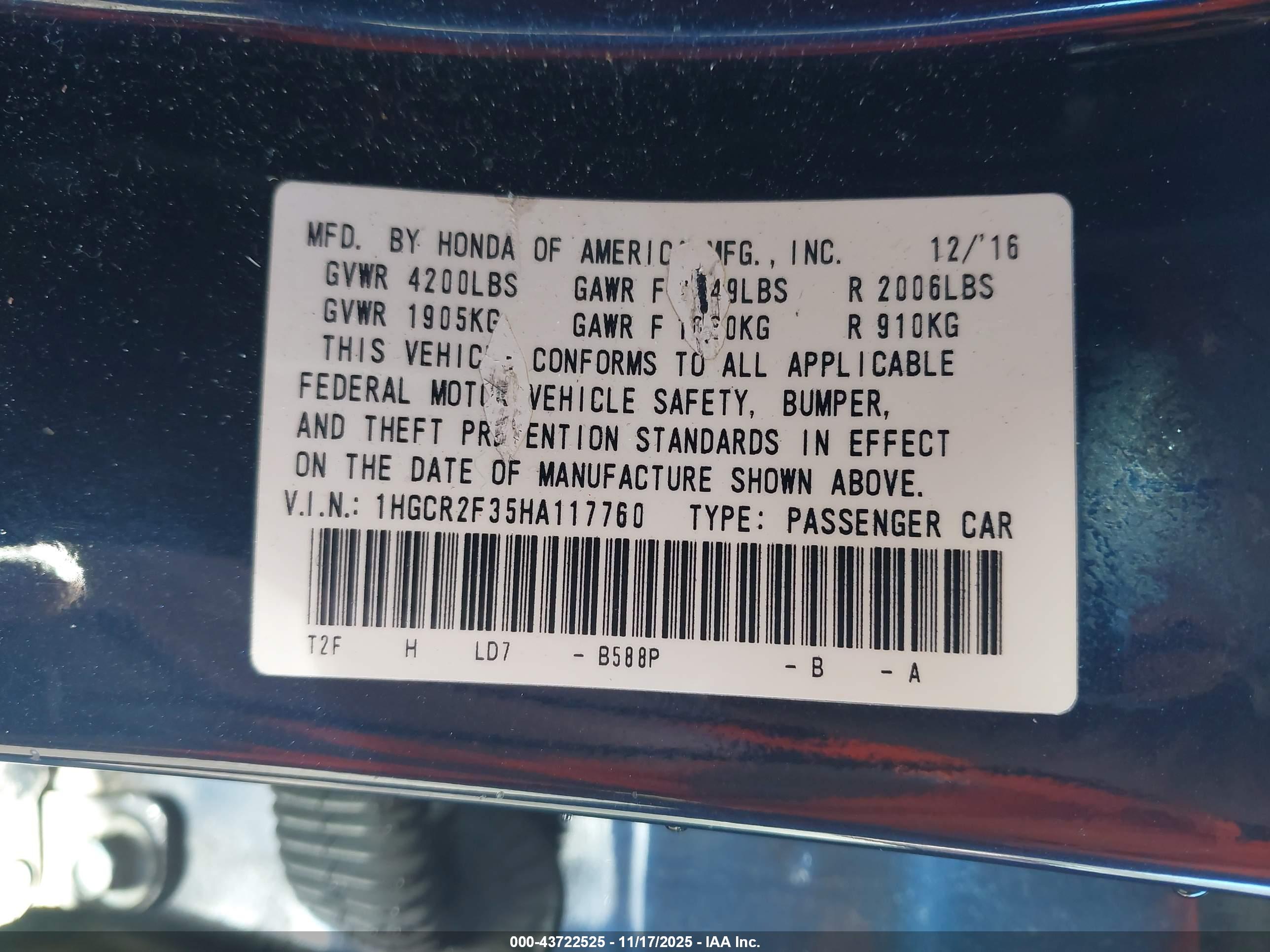 HONDA ACCORD image 9