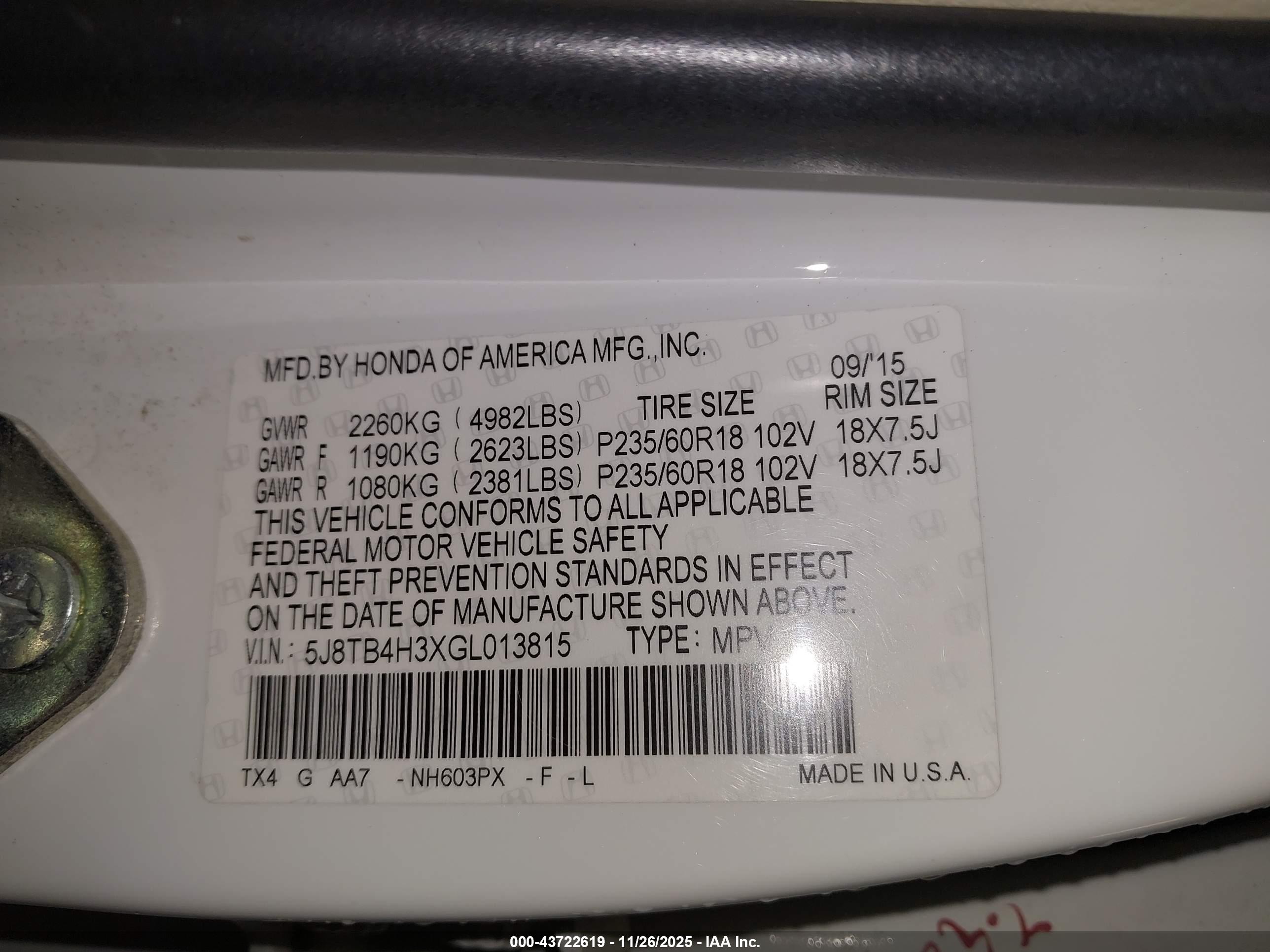 ACURA RDX image 9