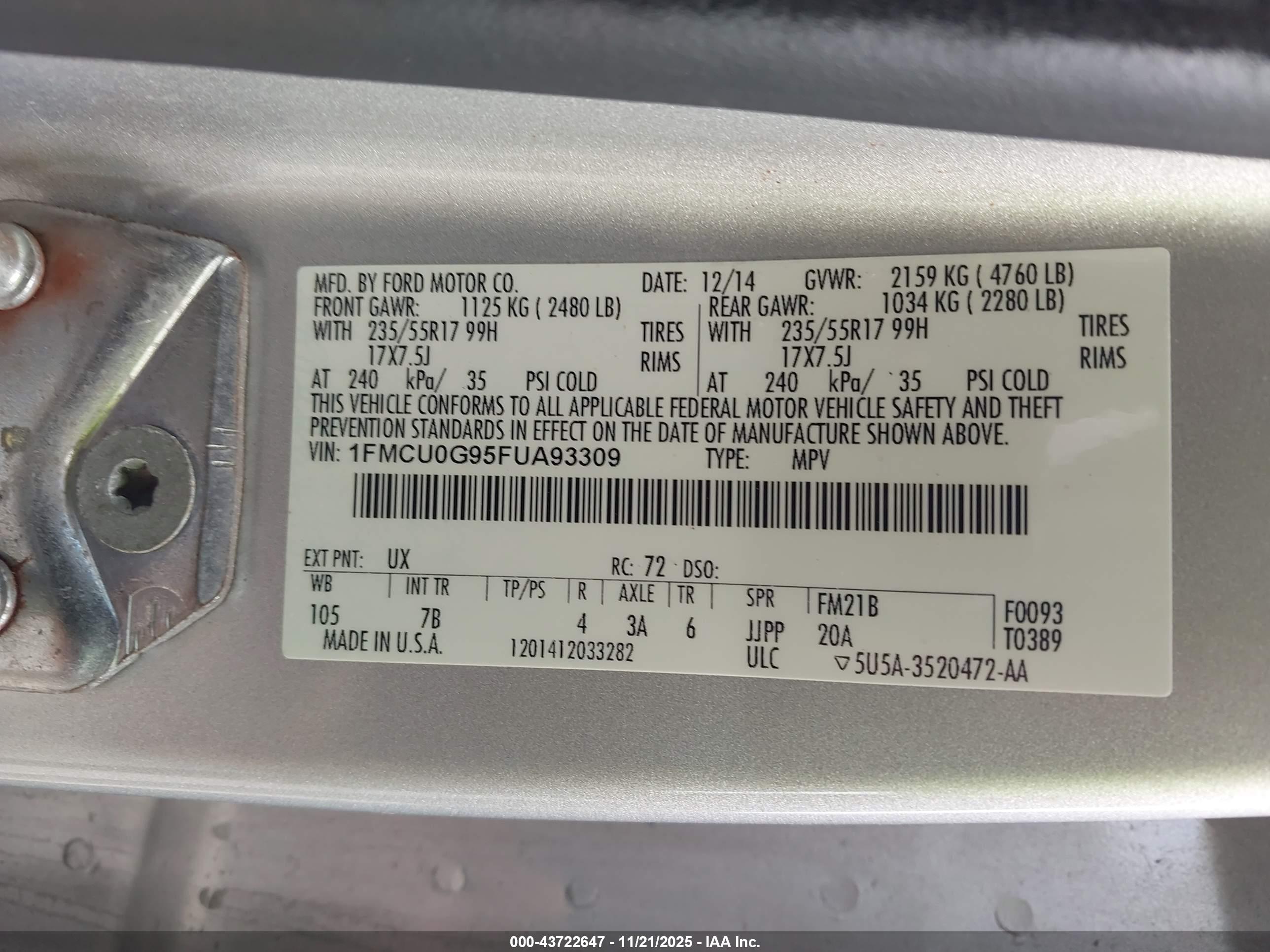 FORD ESCAPE image 9