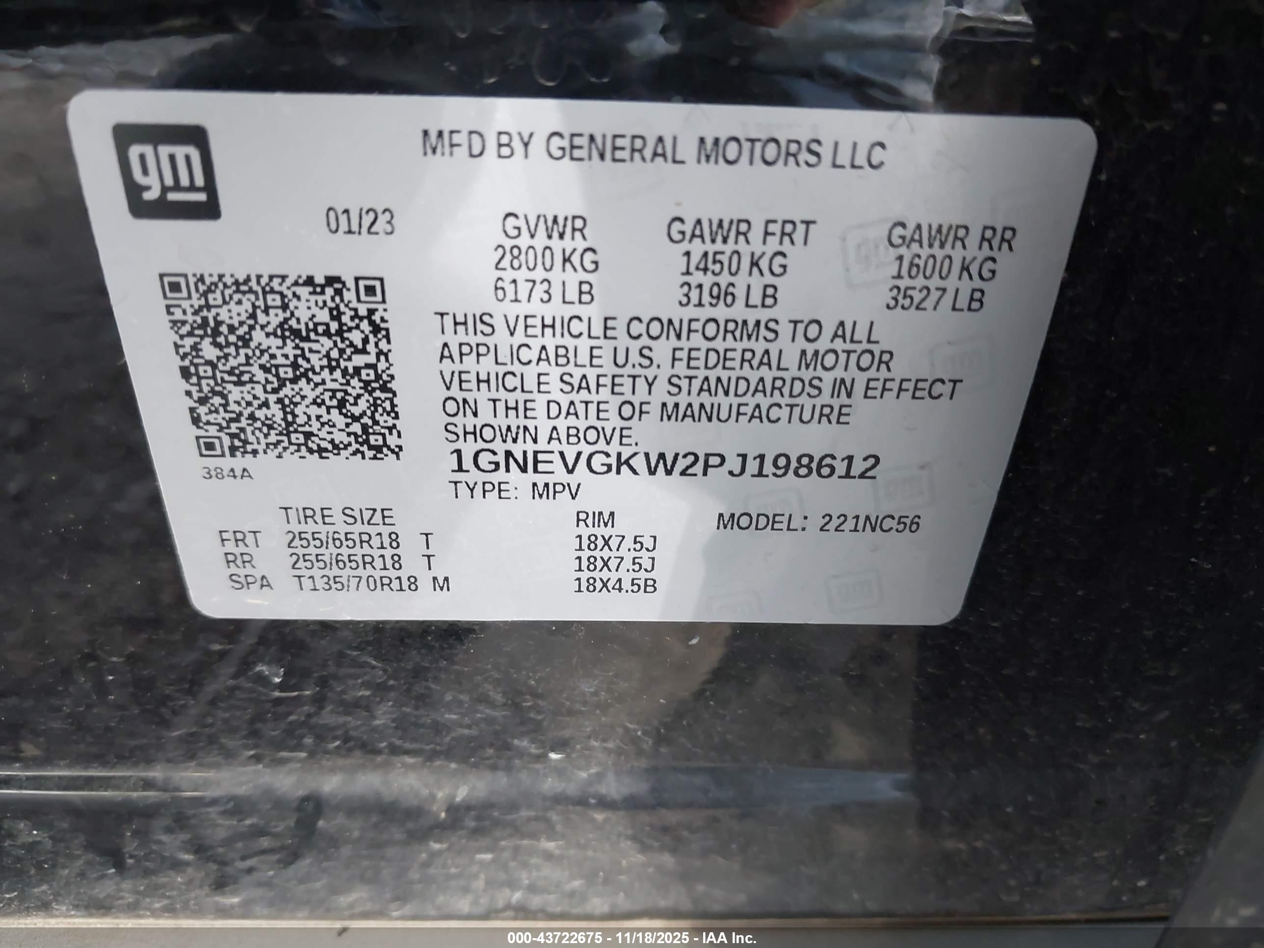 CHEVROLET TRAVERSE image 9