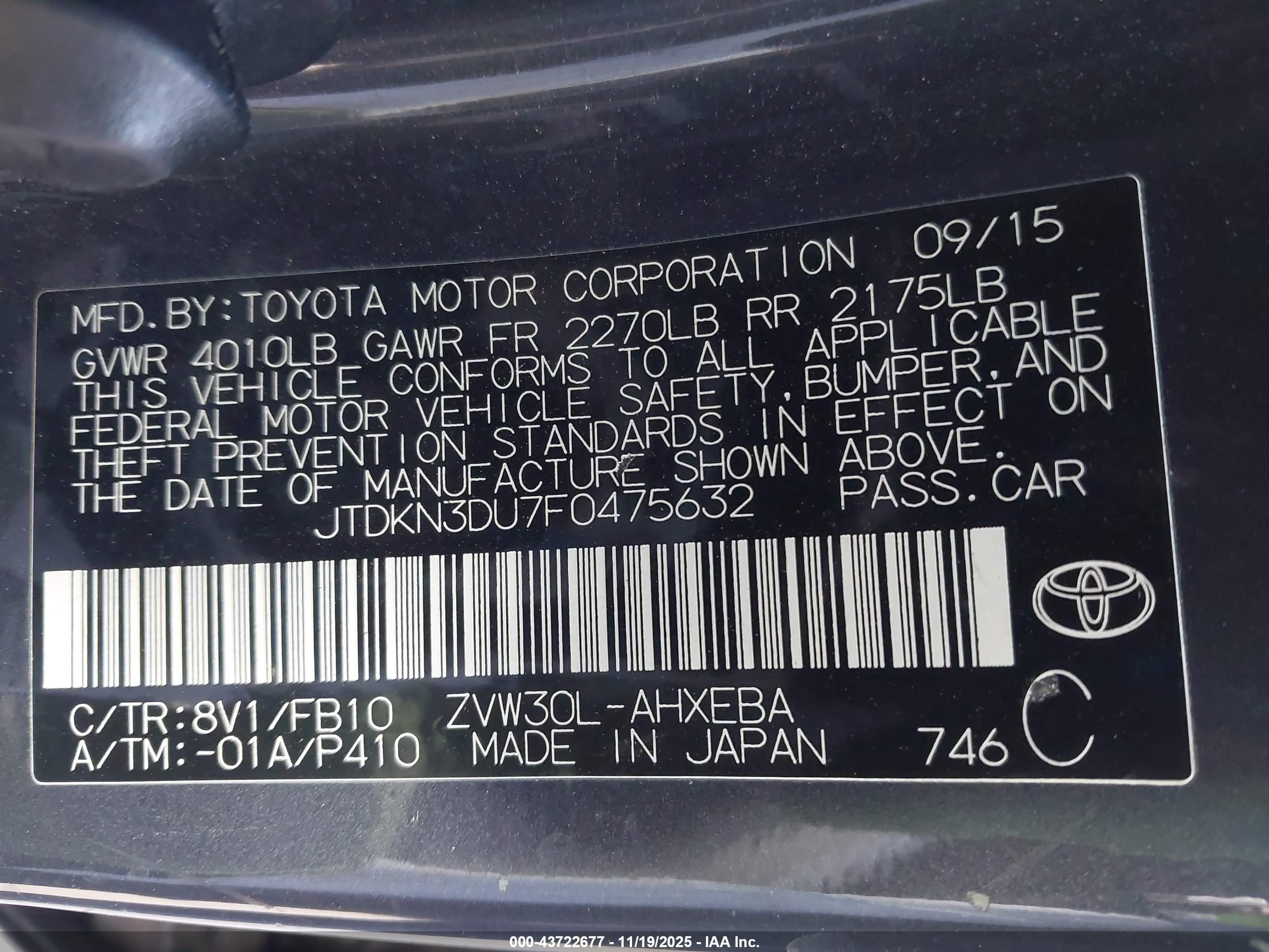TOYOTA PRIUS image 9