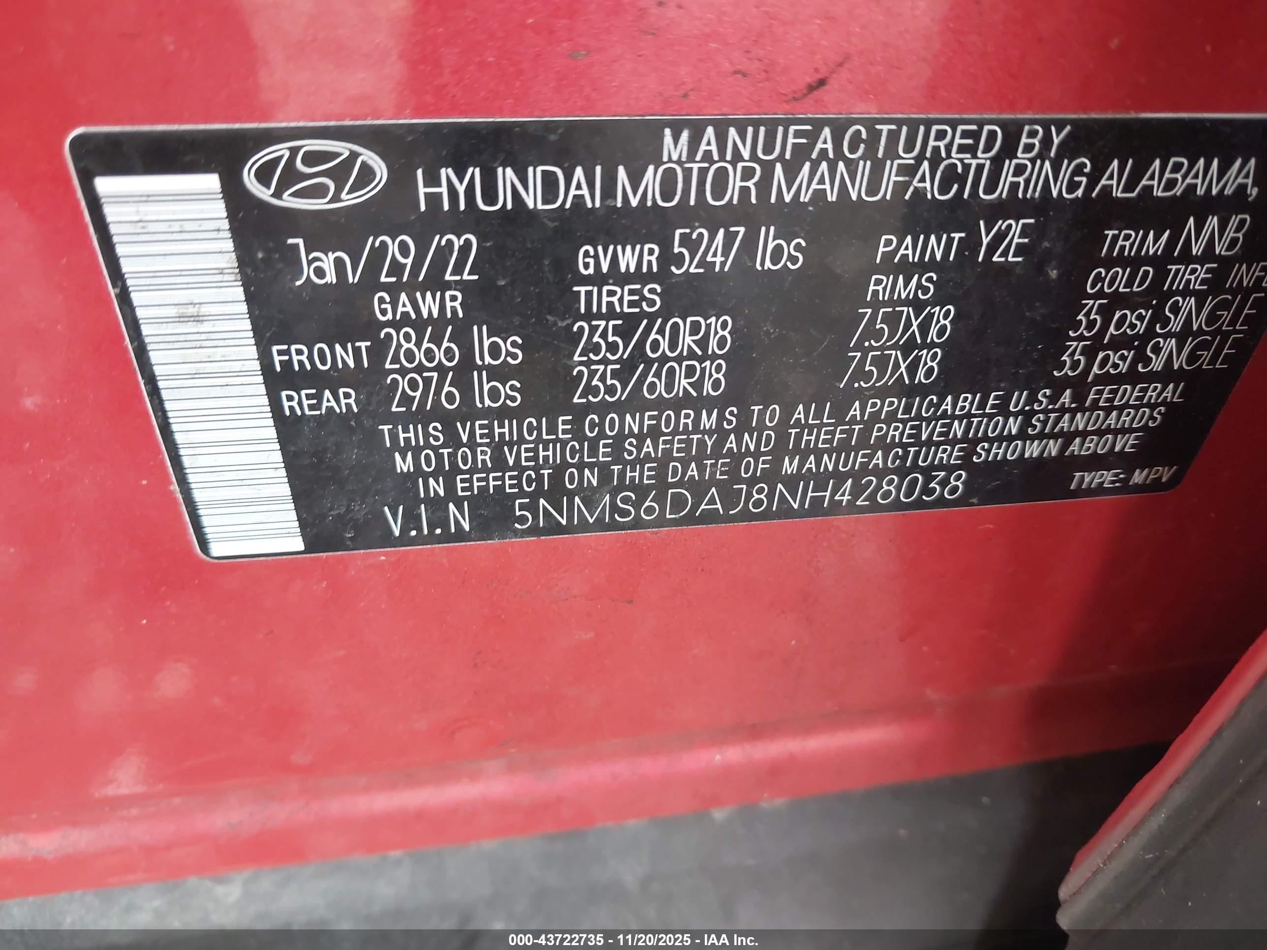 HYUNDAI SANTA image 9
