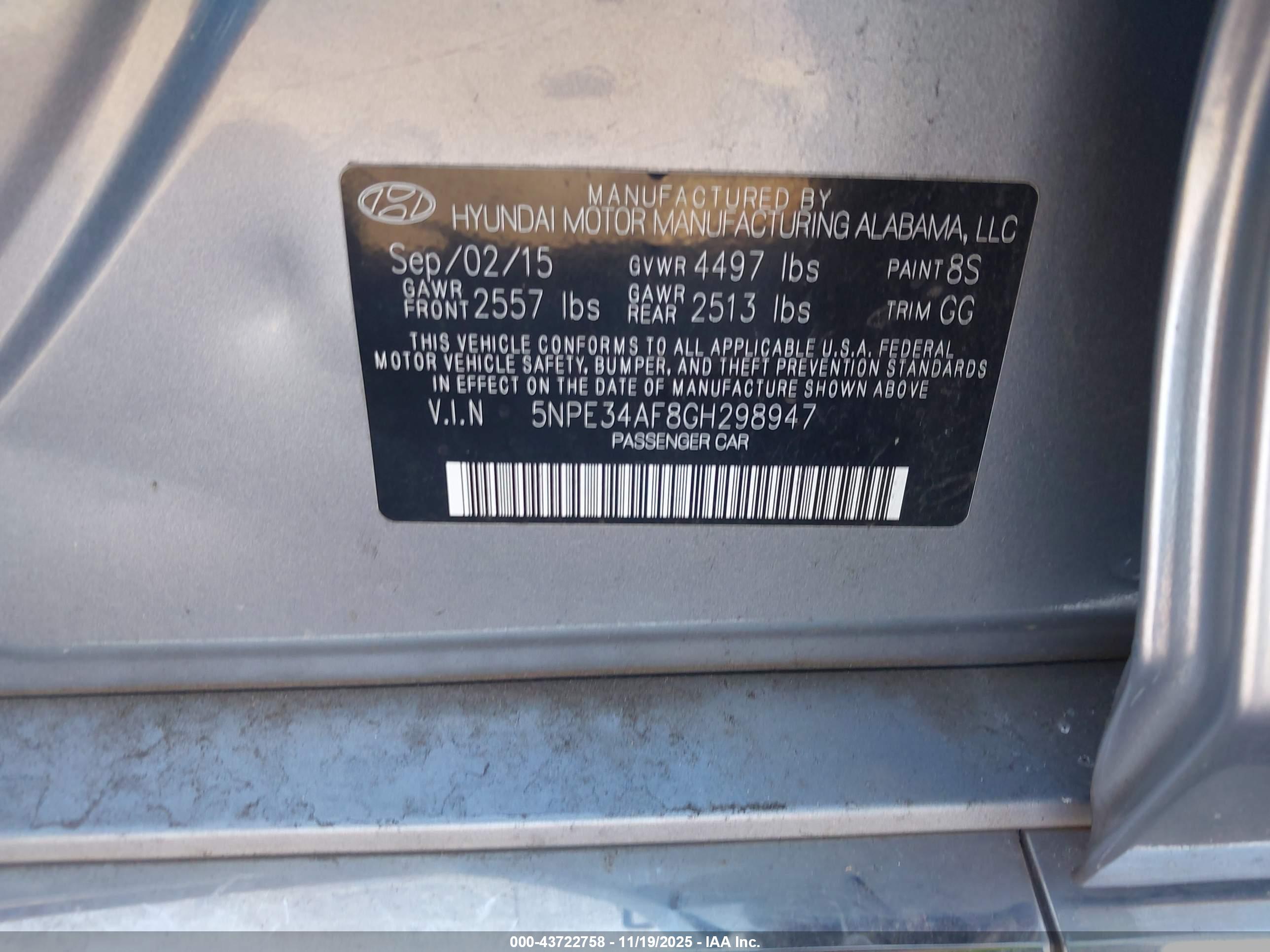 HYUNDAI SONATA image 9