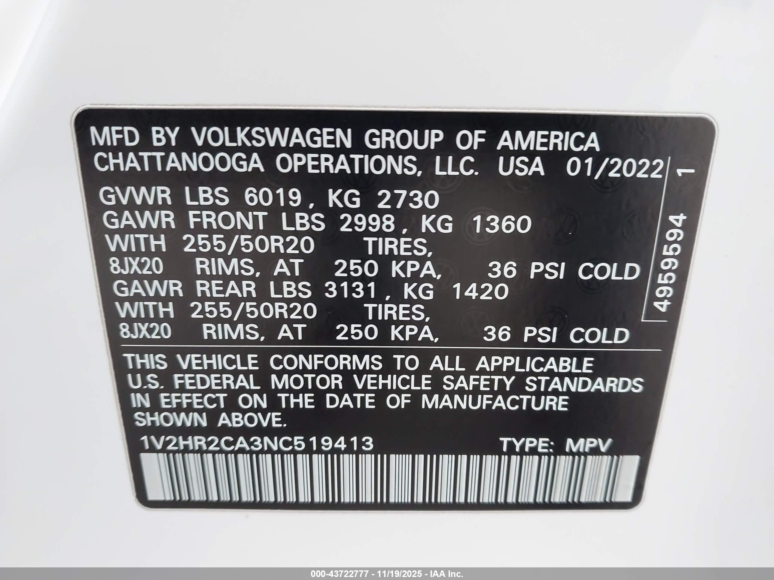 VOLKSWAGEN ATLAS image 9