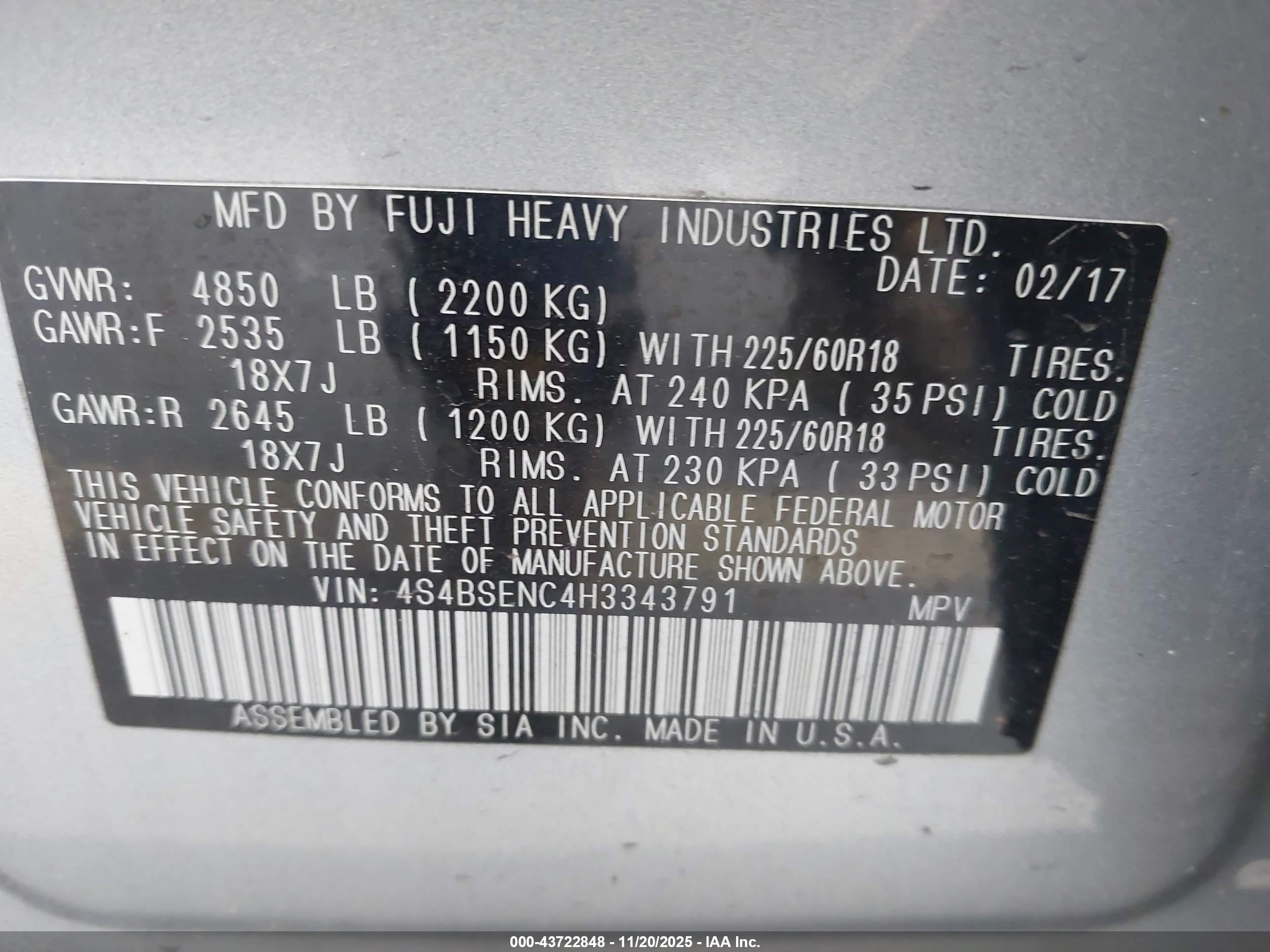 SUBARU OUTBACK image 9
