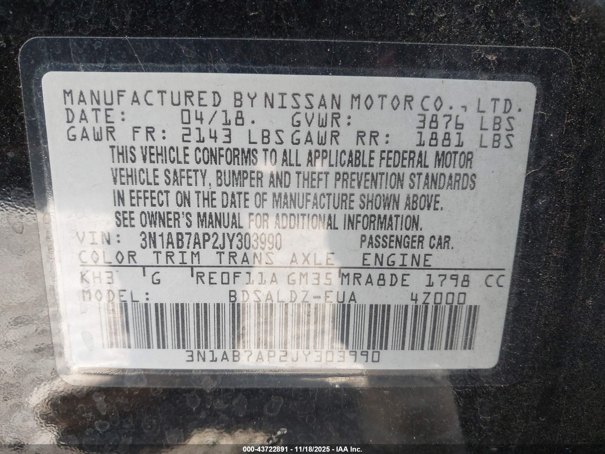NISSAN SENTRA image 9