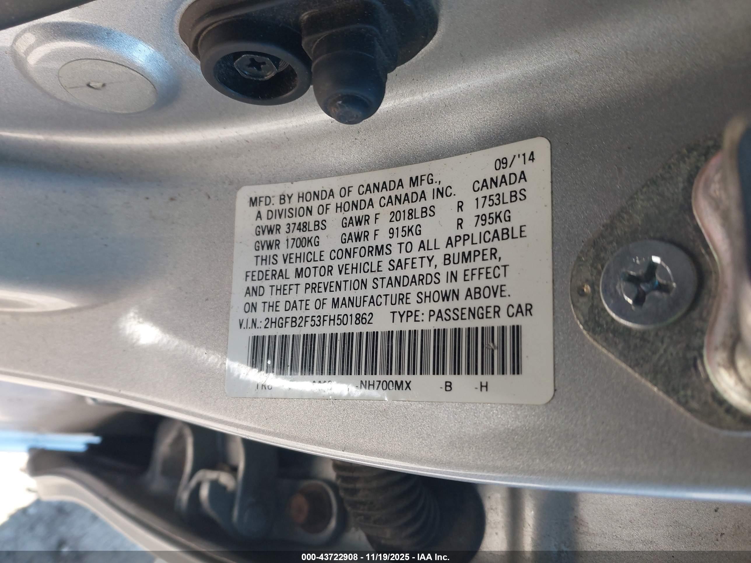HONDA CIVIC image 9