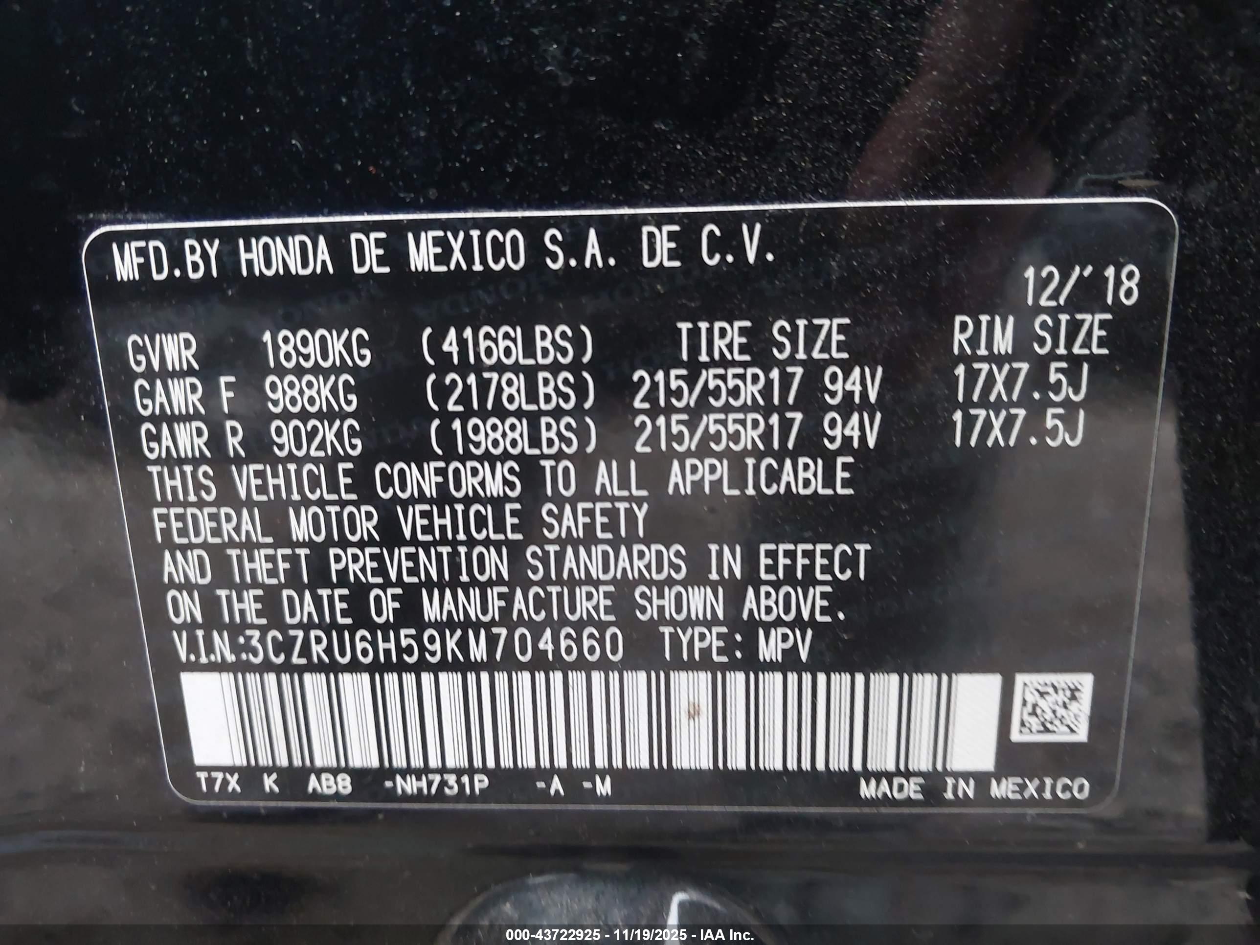 HONDA HR-V image 9