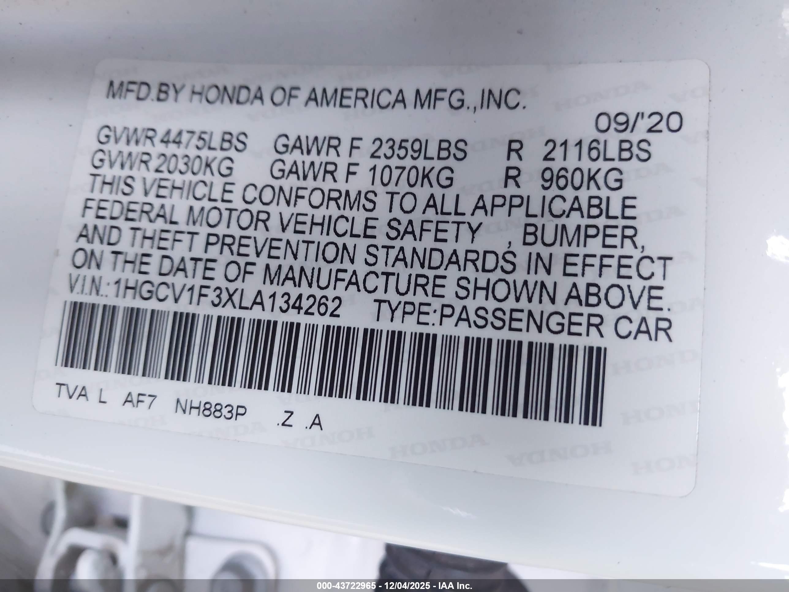 HONDA ACCORD image 9