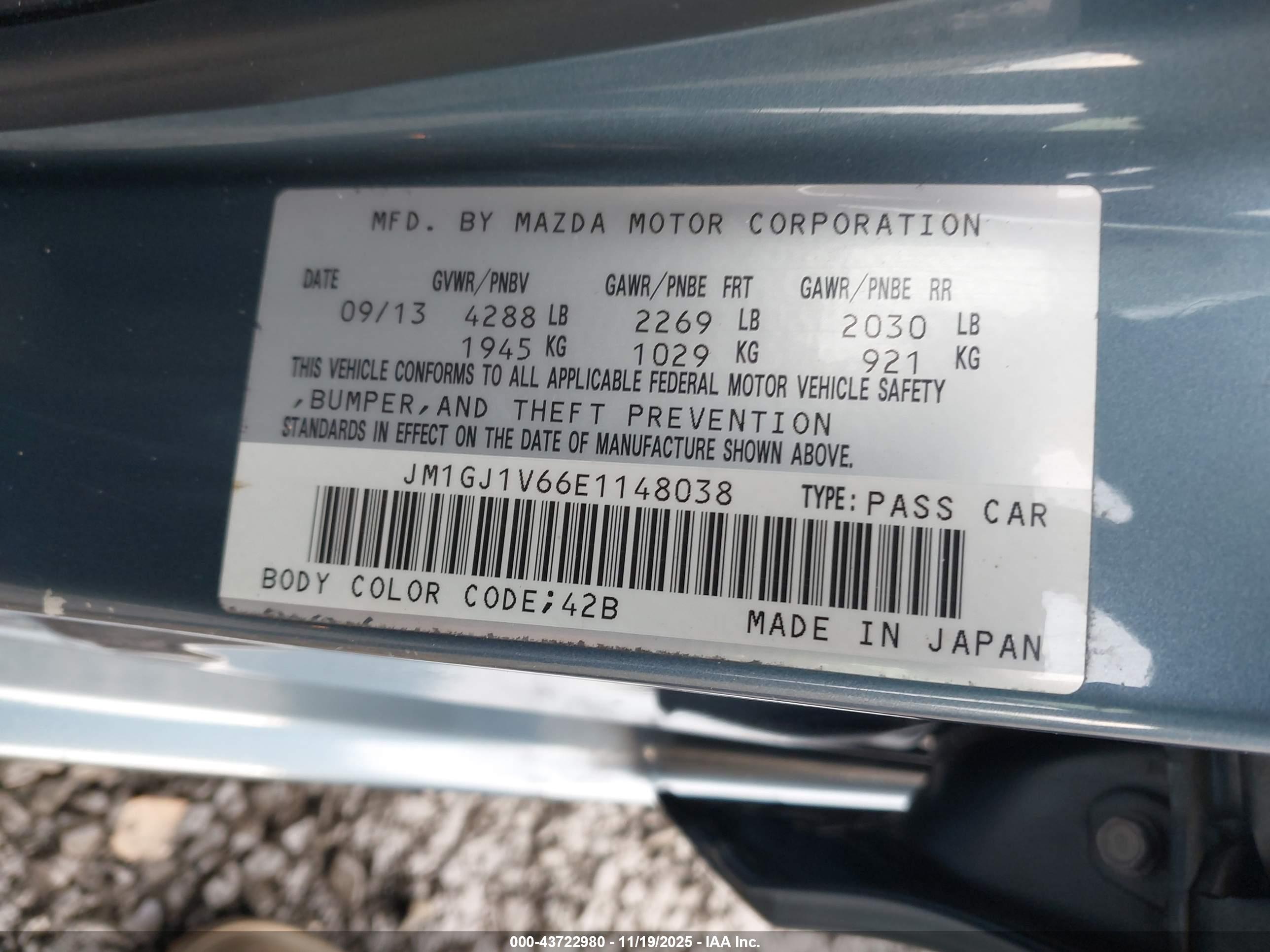 MAZDA 6 image 9