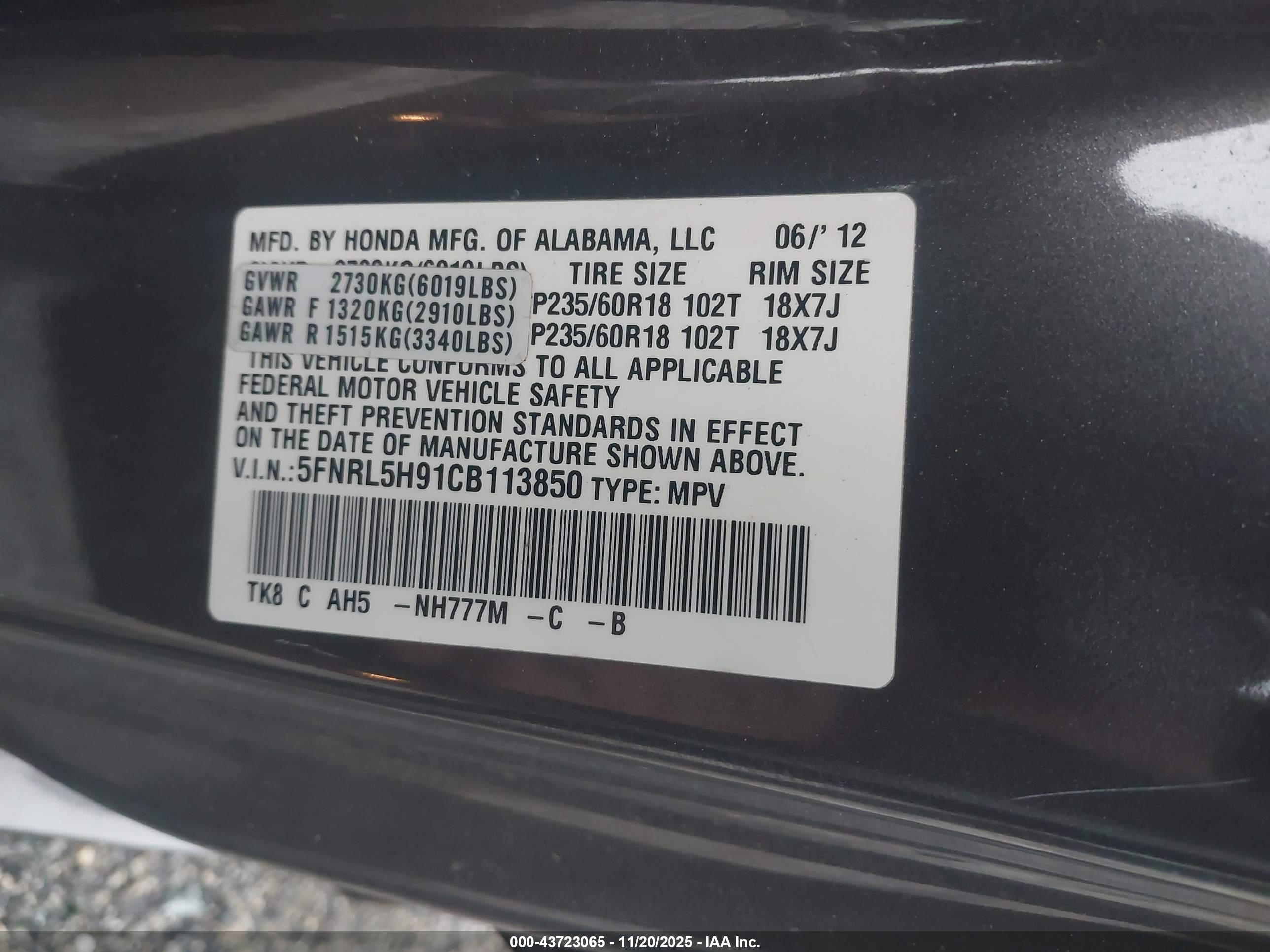 HONDA ODYSSEY image 9