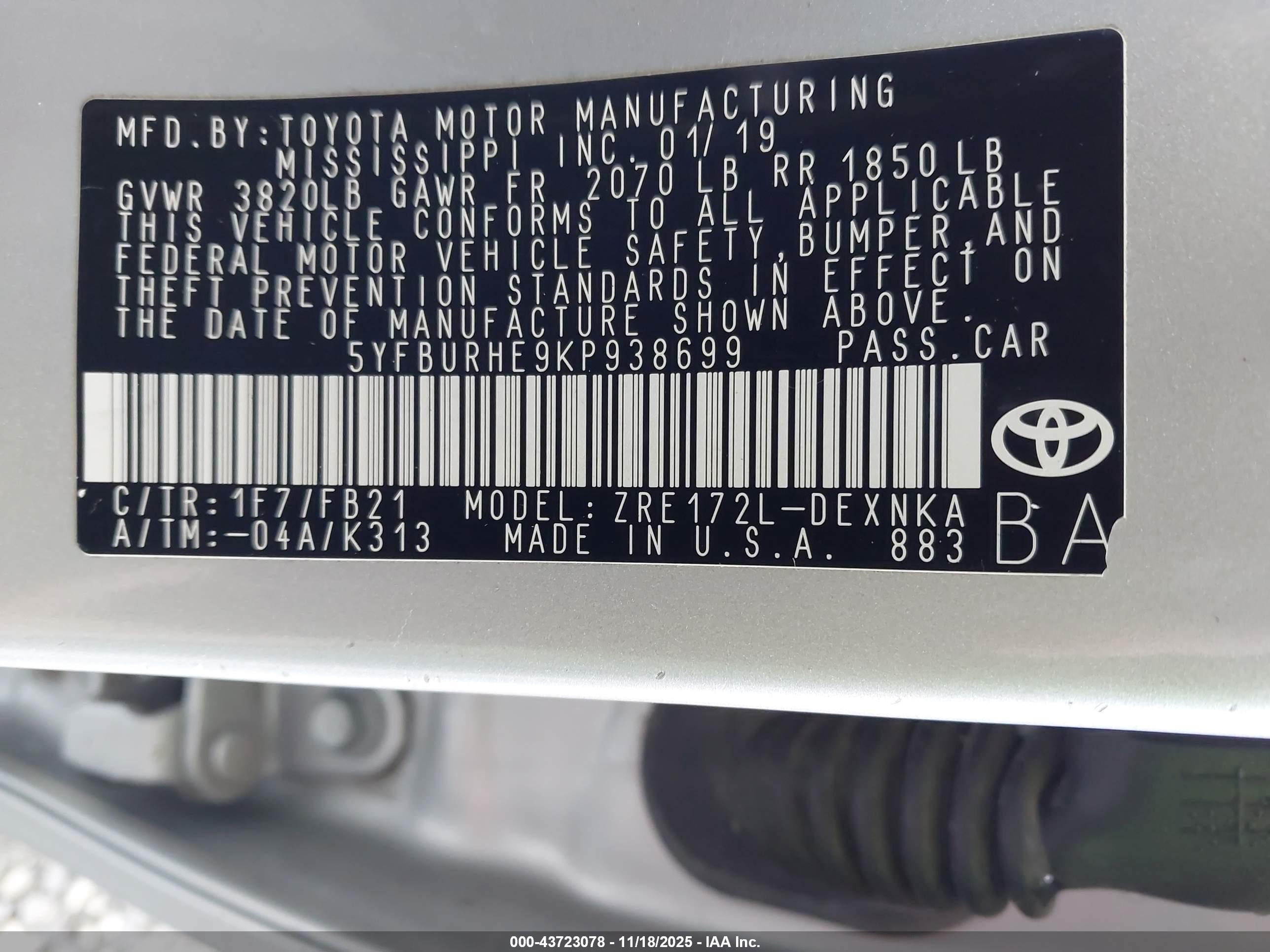 TOYOTA COROLLA image 9