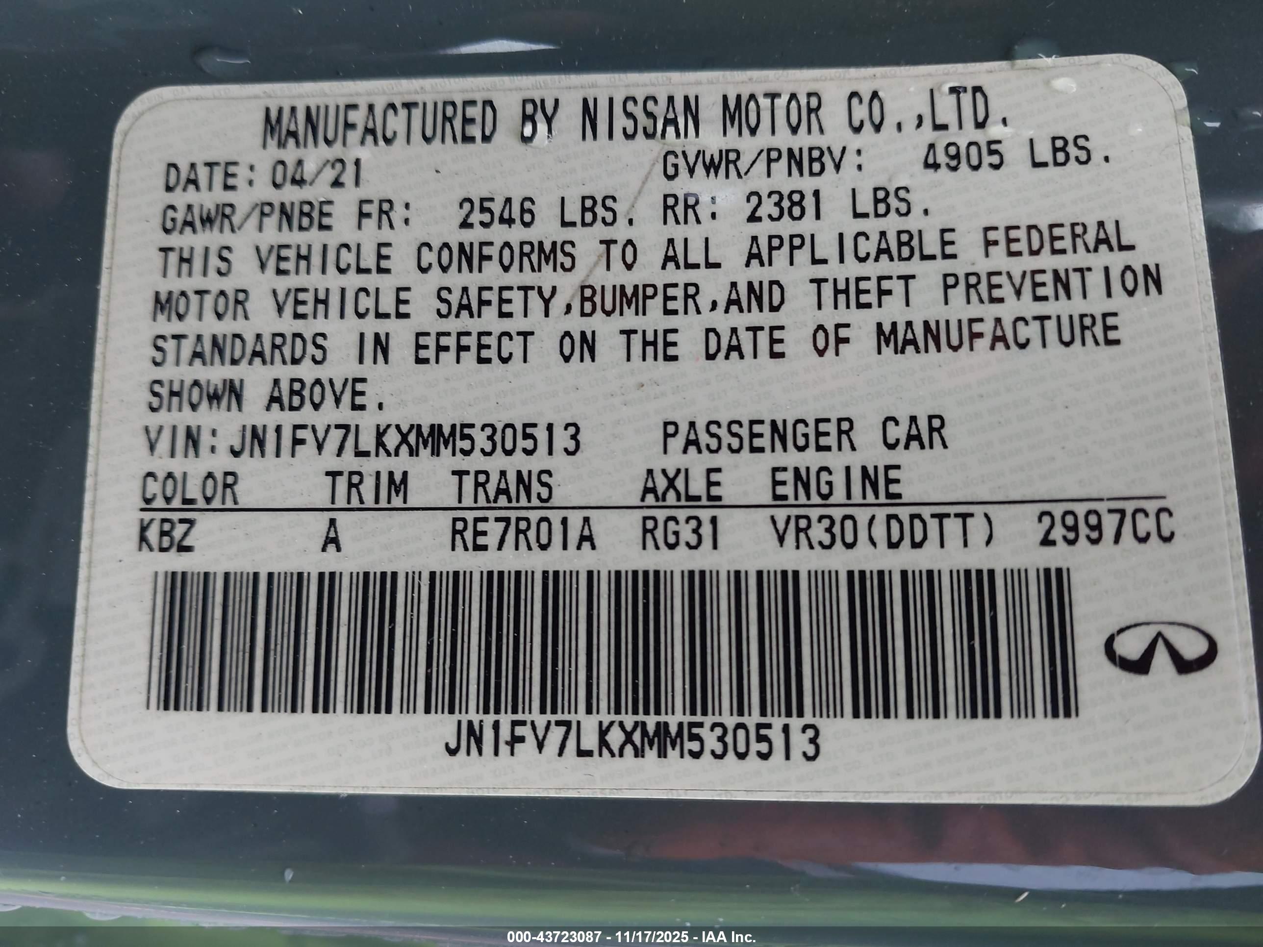 INFINITI Q60 image 9