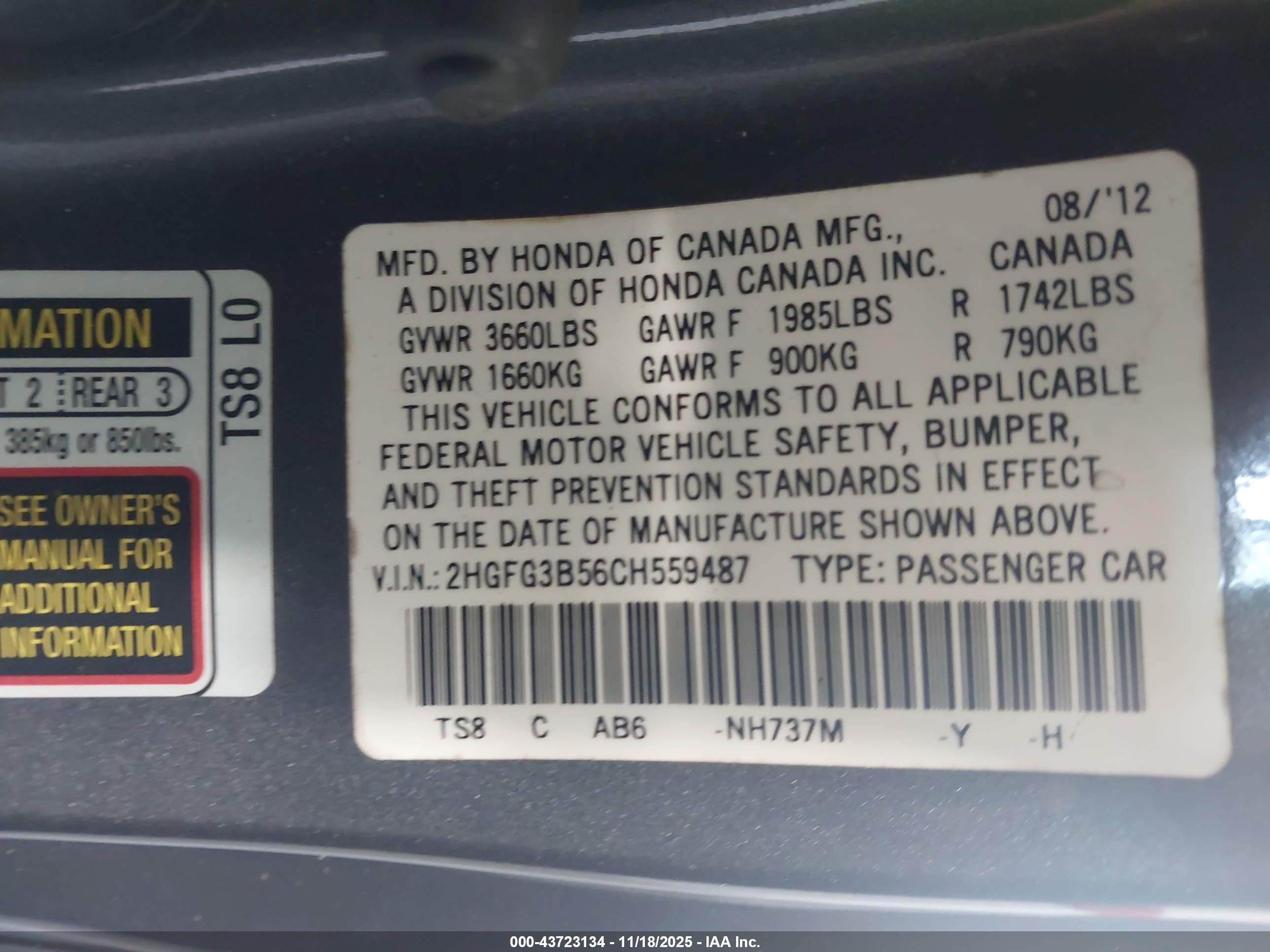 HONDA CIVIC image 9
