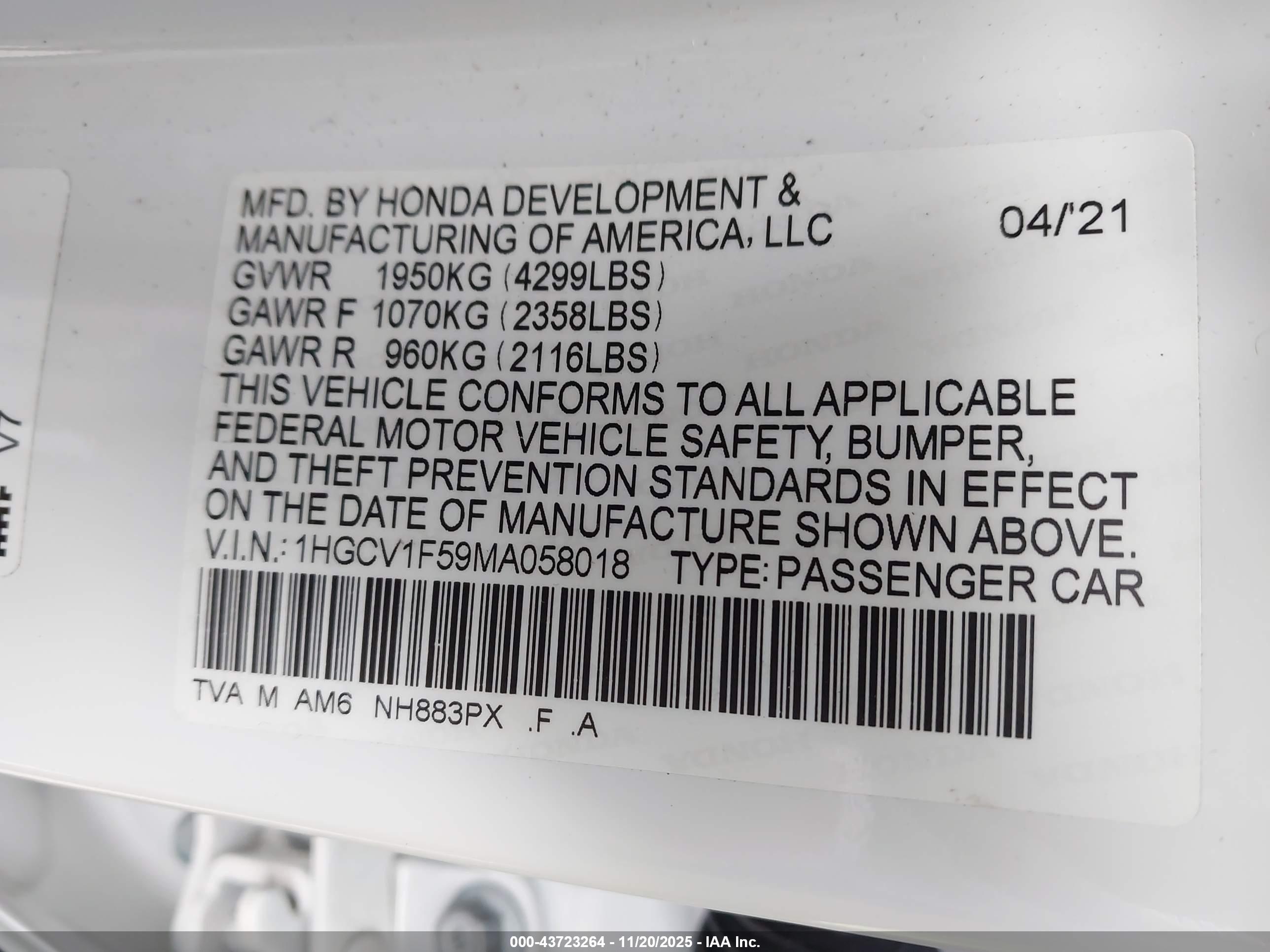 HONDA ACCORD image 9