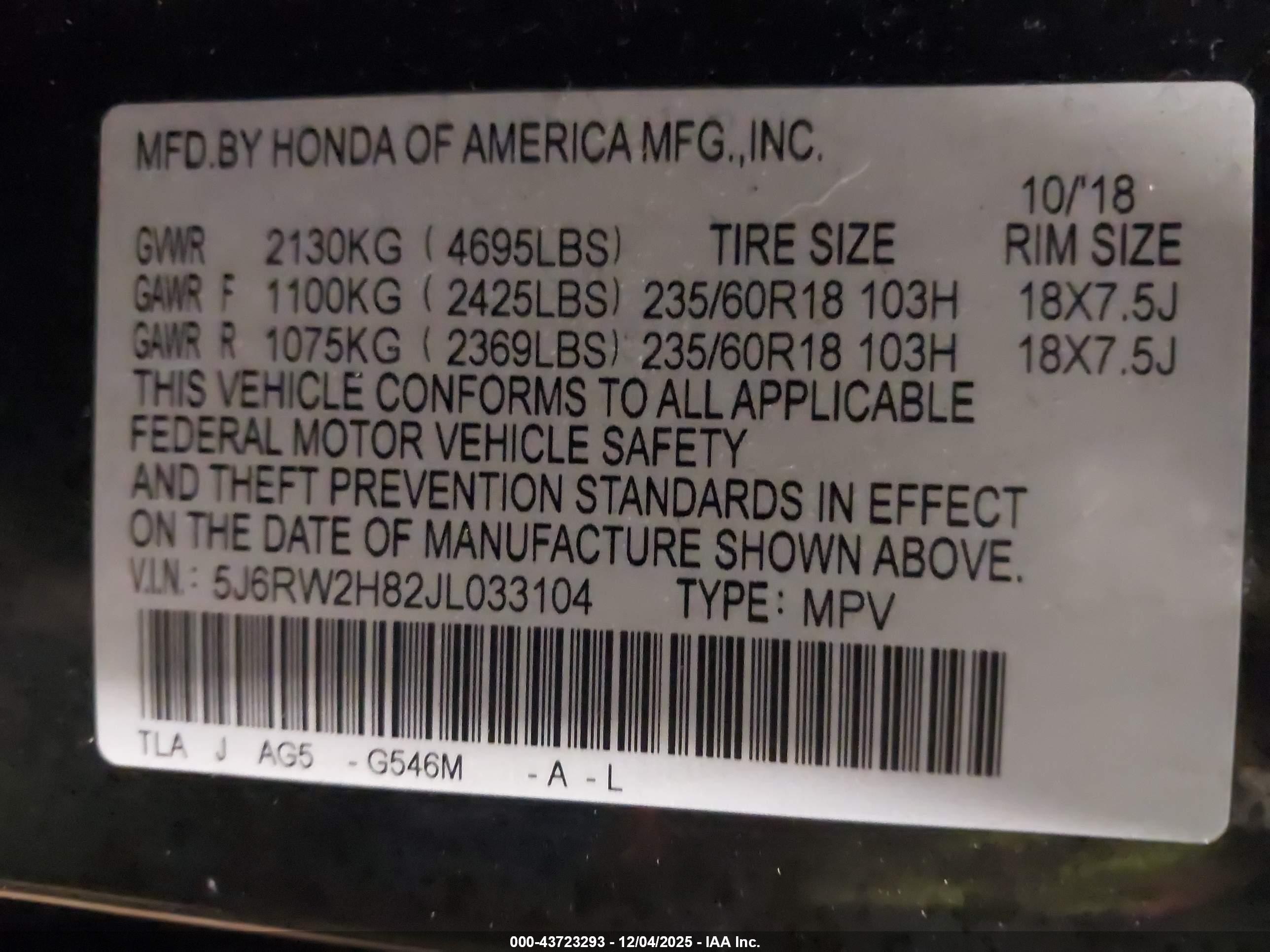HONDA CR-V image 9